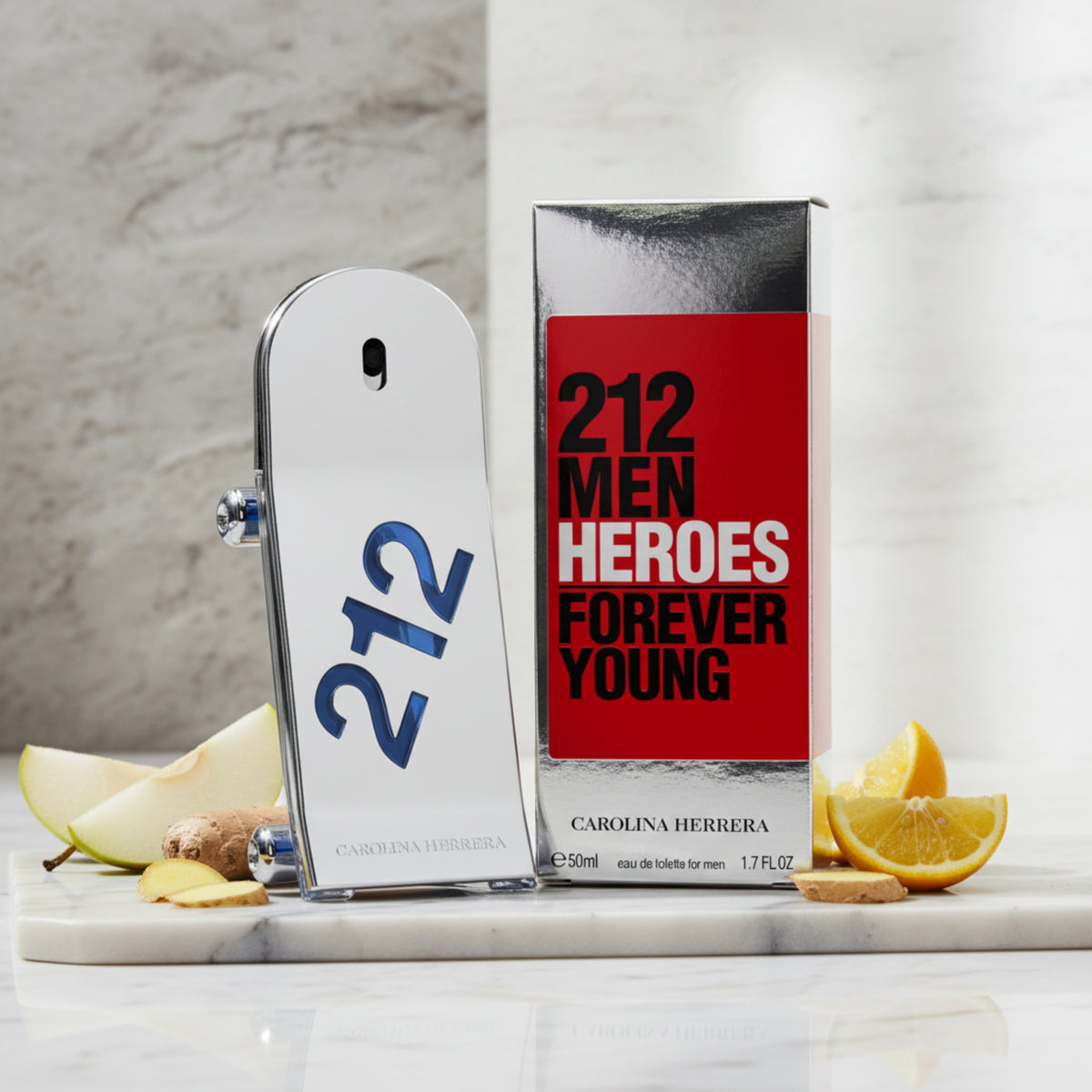 212 Men Heroes Forever Young by Carolina Herrera cologne EDT 1.7 oz New in Box 8411061974759