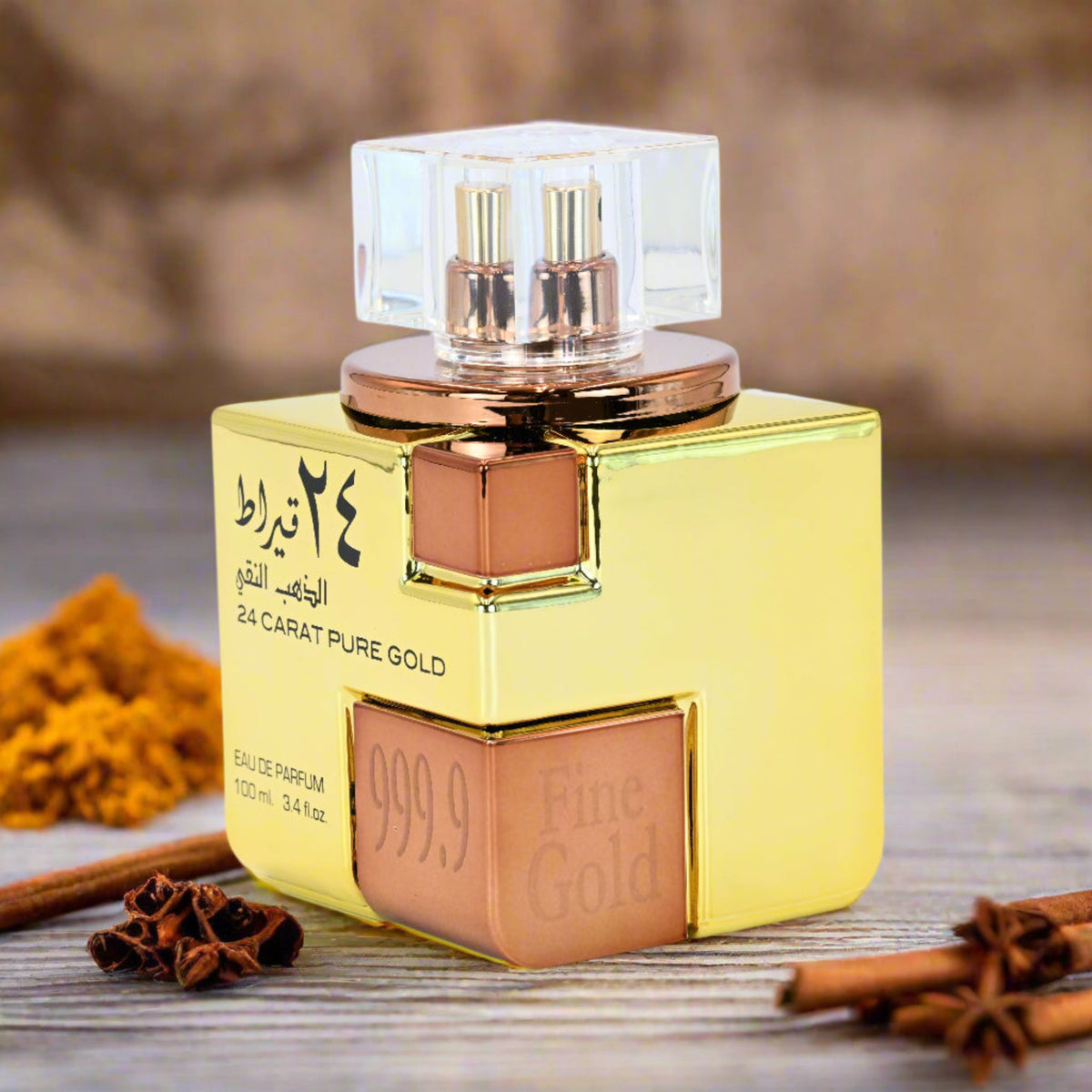 24 Carat Pure Gold by Lattafa perfume for unisex EDP 3.3 / 3.4 oz. New in Box 6291106063998