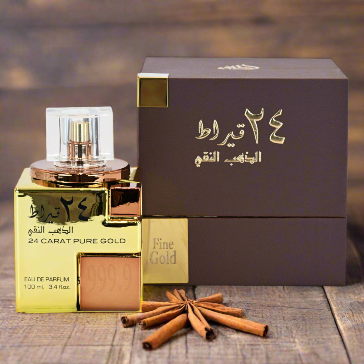 24 Carat Pure Gold by Lattafa perfume for unisex EDP 3.3 / 3.4 oz. New in Box 6291106063998