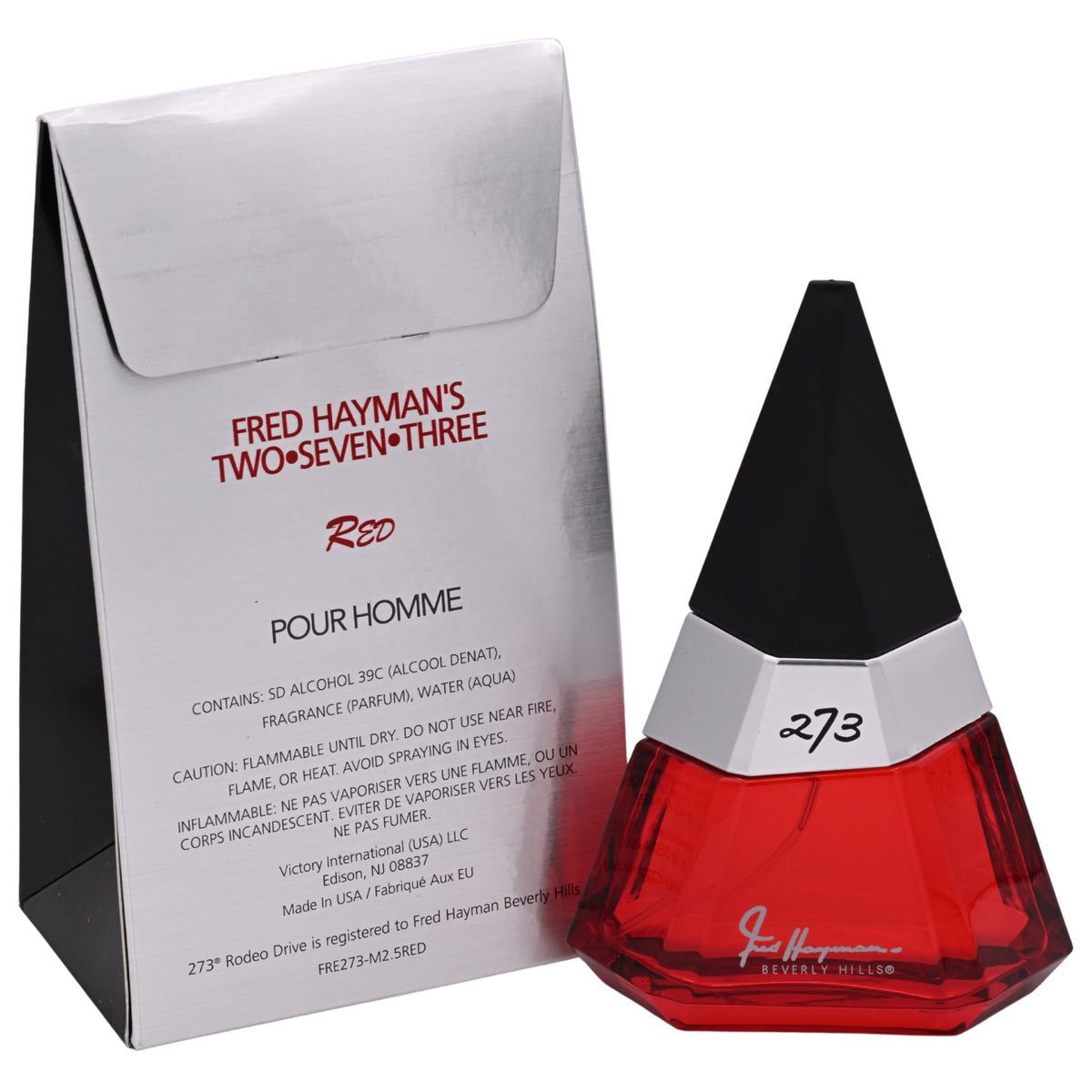 273 RED pour homme Fred Hayman Cologne for Men EDC 2.5 oz NEW IN BOX 837015005559