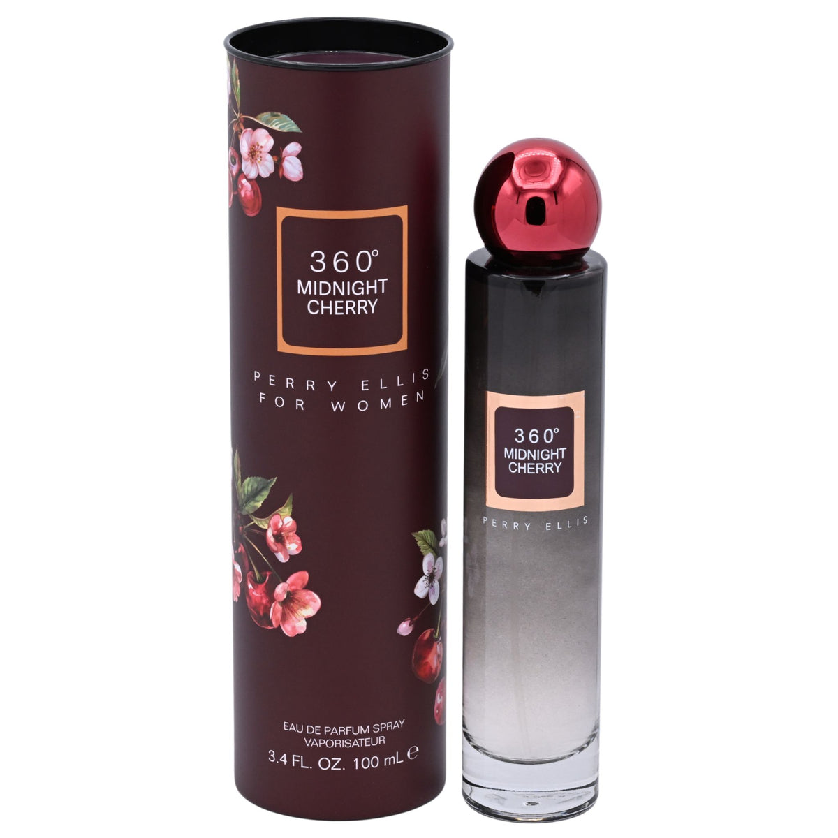 360 Midnight Cherry by Perry Ellis perfume for women EDP 3.3 / 3.4 oz New in Box 844061018563