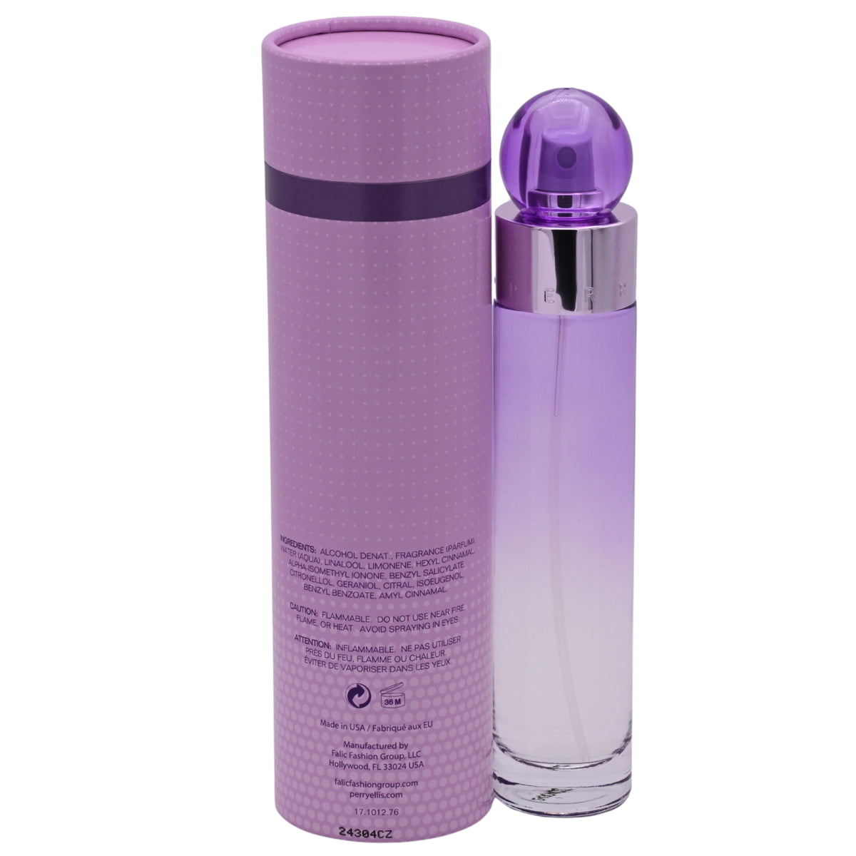 360 PURPLE Perry Ellis Women 3.4 oz 3.3 edp perfume spray NEW IN BOX 844061007963