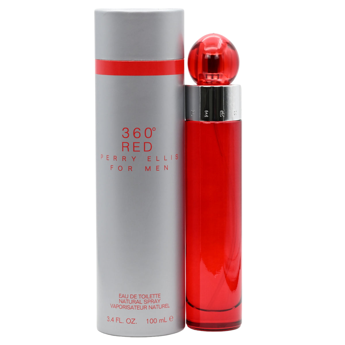 360 RED for Men by Perry Ellis Cologne 3.4 oz EDT New in Box 844061000551