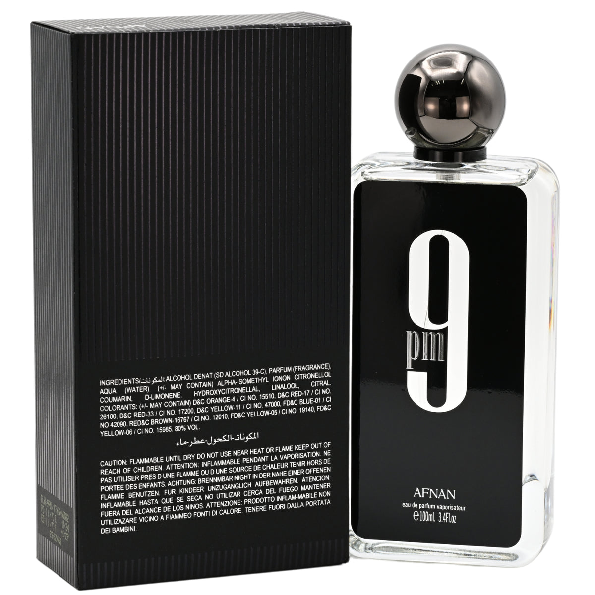 9 PM by Afnan cologne for men EDP 3.3 /3.4 oz New in Box 6290171002338