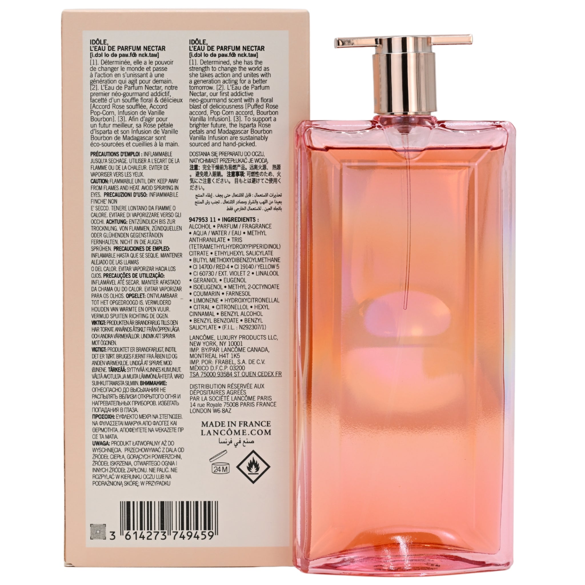 Idole Nectar by Lancome perfume for her EDP lumineuse 1.7 oz New in Box (4)