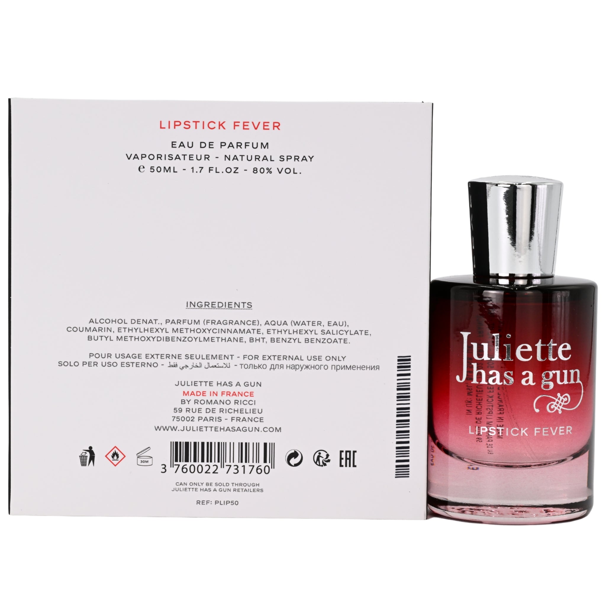 Lipstick Fever by Juliette has a Gun perfume for her EDP 1.7 oz New in Box (4)