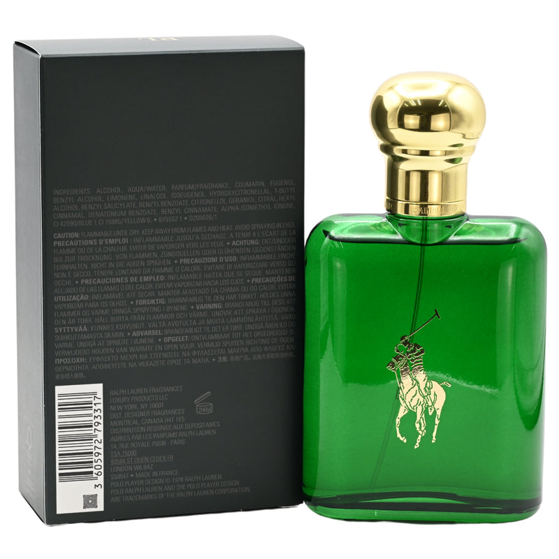 POLO by Ralph Lauren 4.0 oz Cologne for Men GREEN New in Box