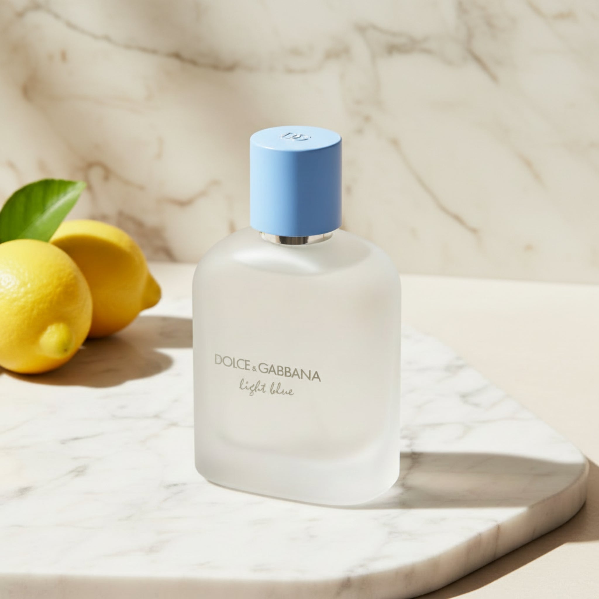 Dolce & Gabbana Light Blue perfume bottle on a white background