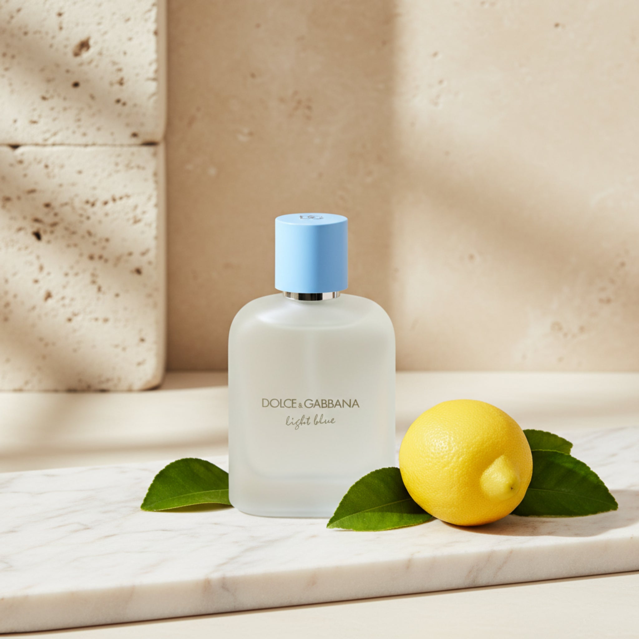 Dolce & Gabbana Light Blue perfume bottle on a white background