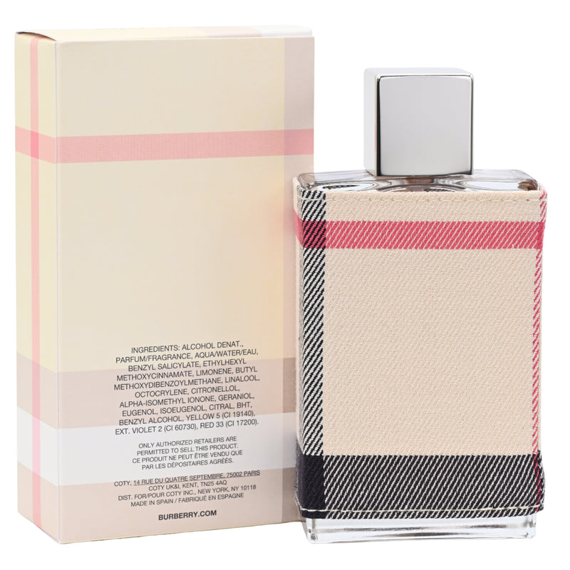 Burberry London Fabric by Burberry 3.3 / 3.4 oz EDP Perfume for Women New In Box