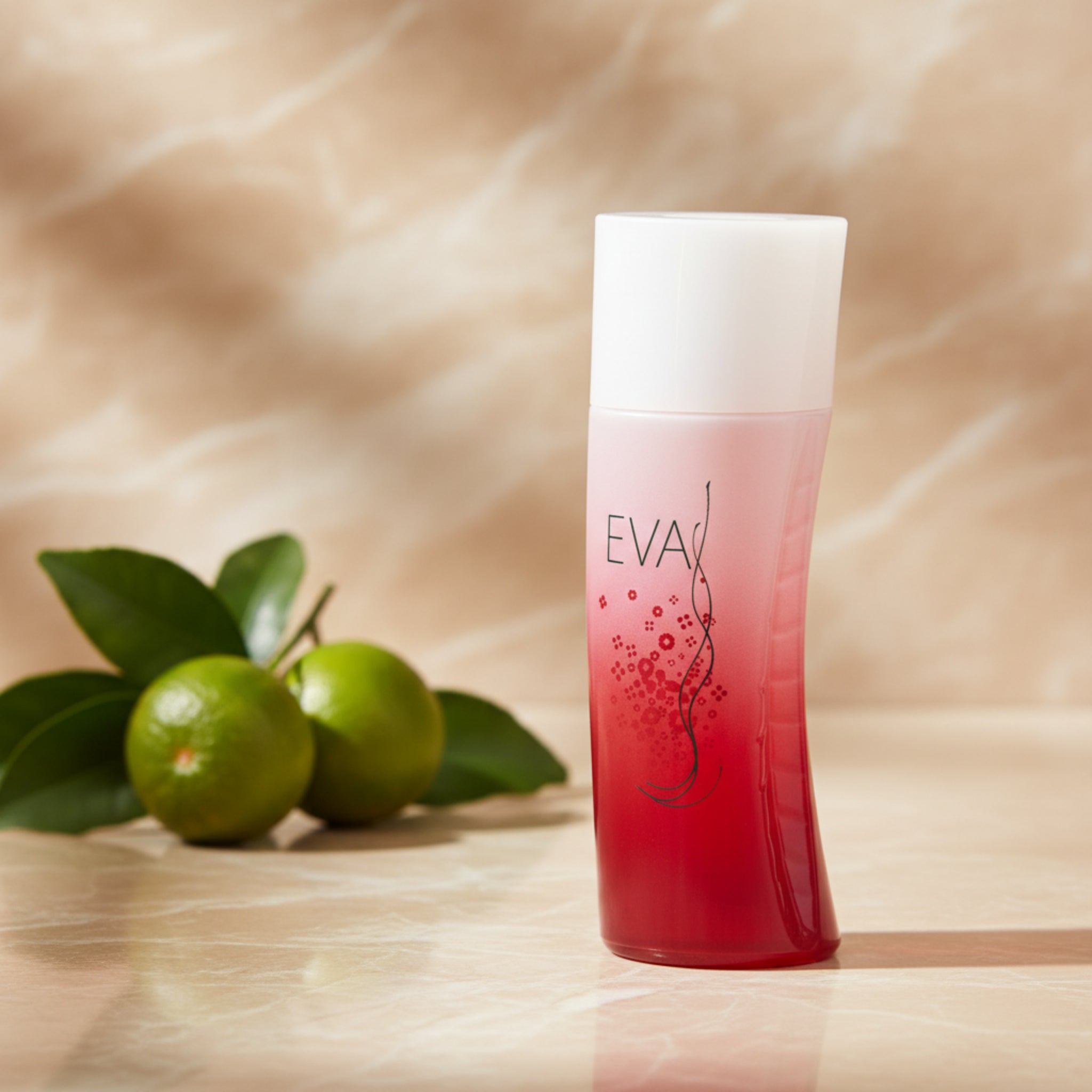 EVA perfume bottle on a white background