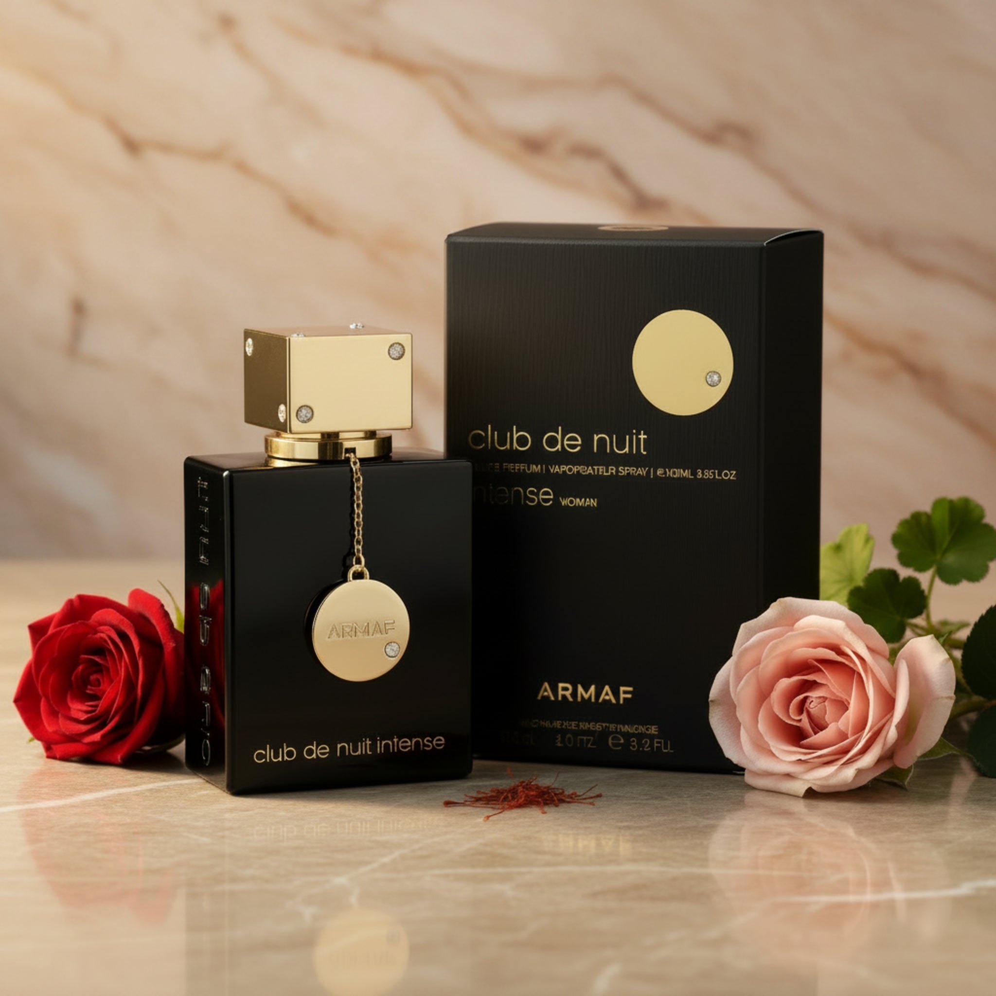 Armaf Club de Nuit Intense perfume bottle and packaging on a white background