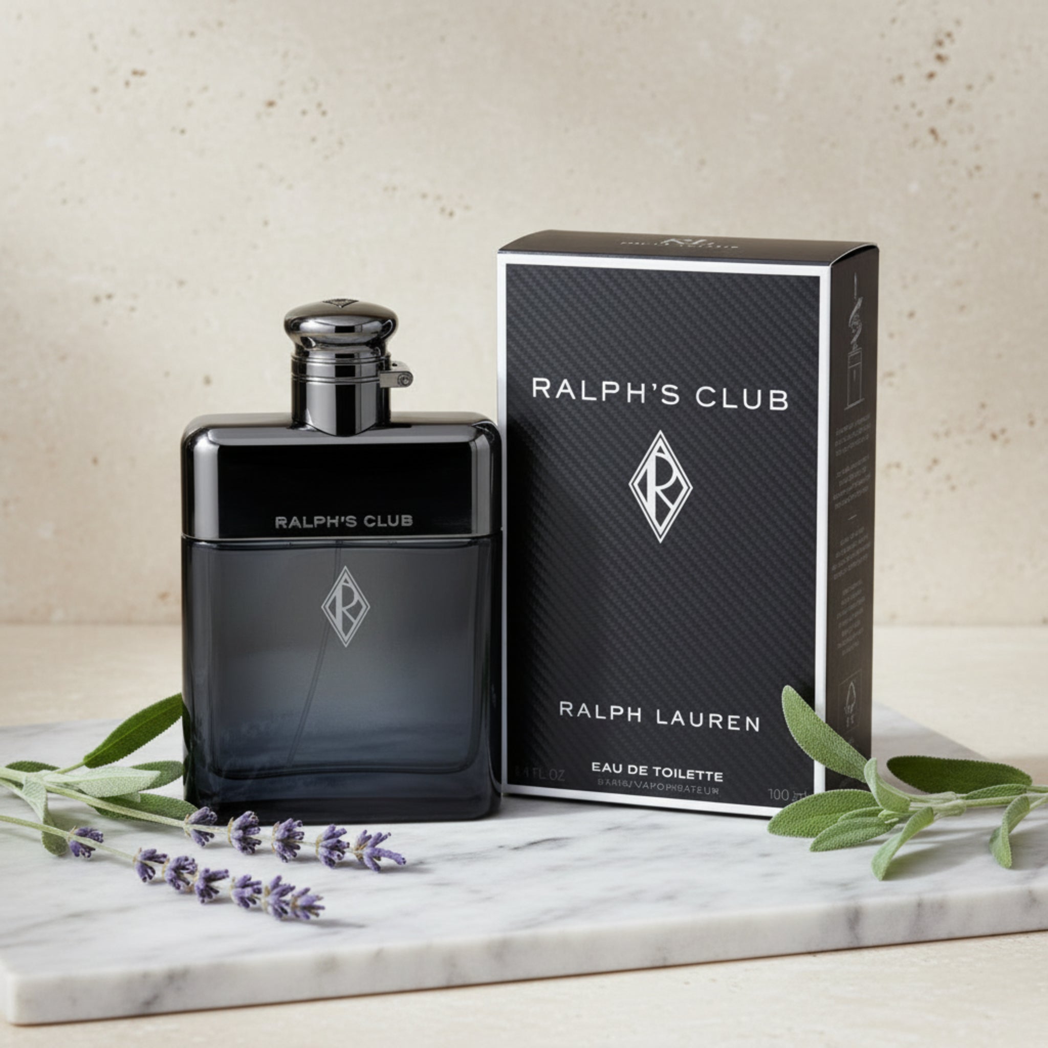 Ralph Lauren Ralph's Club eau de toilette bottle and packaging on a white background