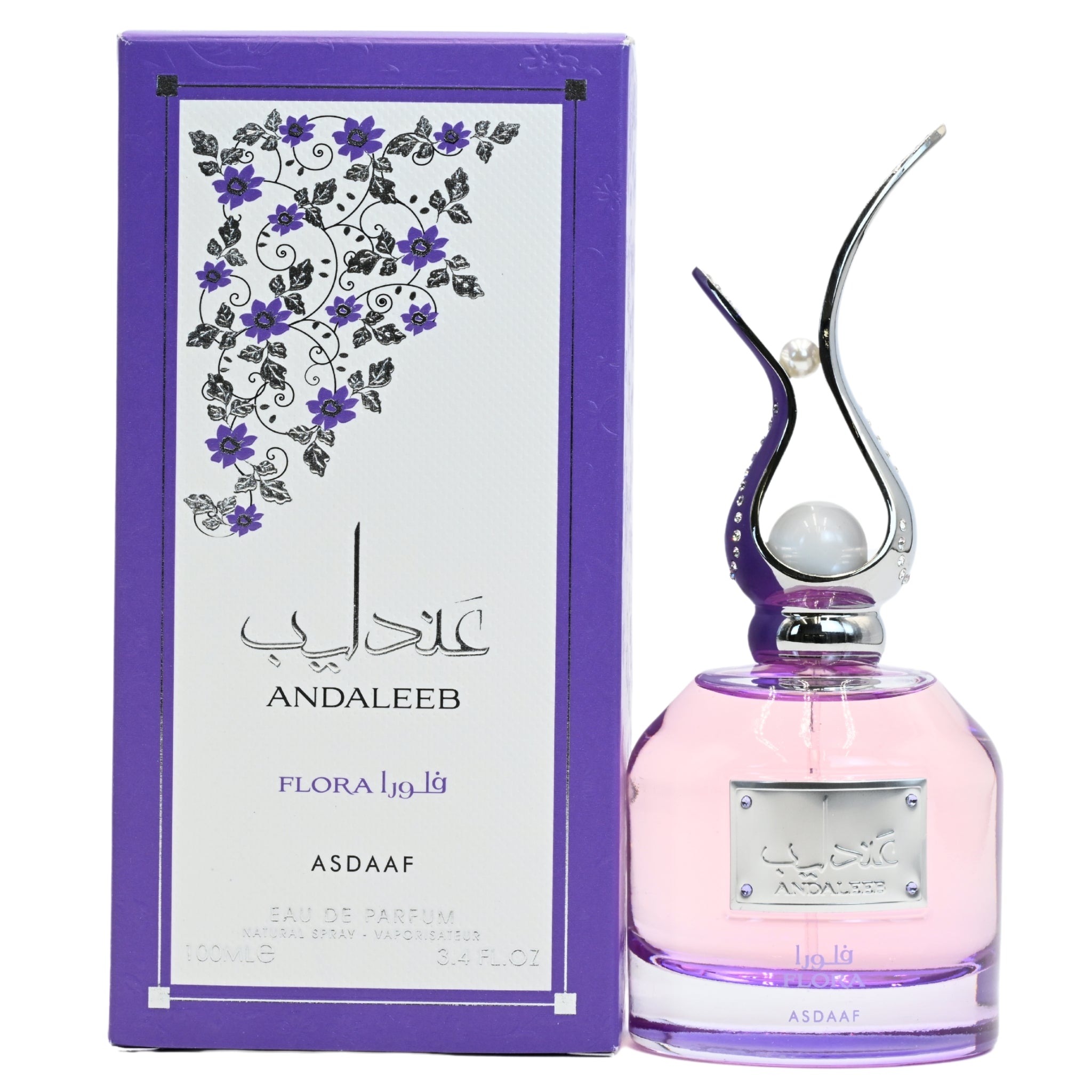 Andaleeb Asdaaf perfume bottle and packaging on a white background