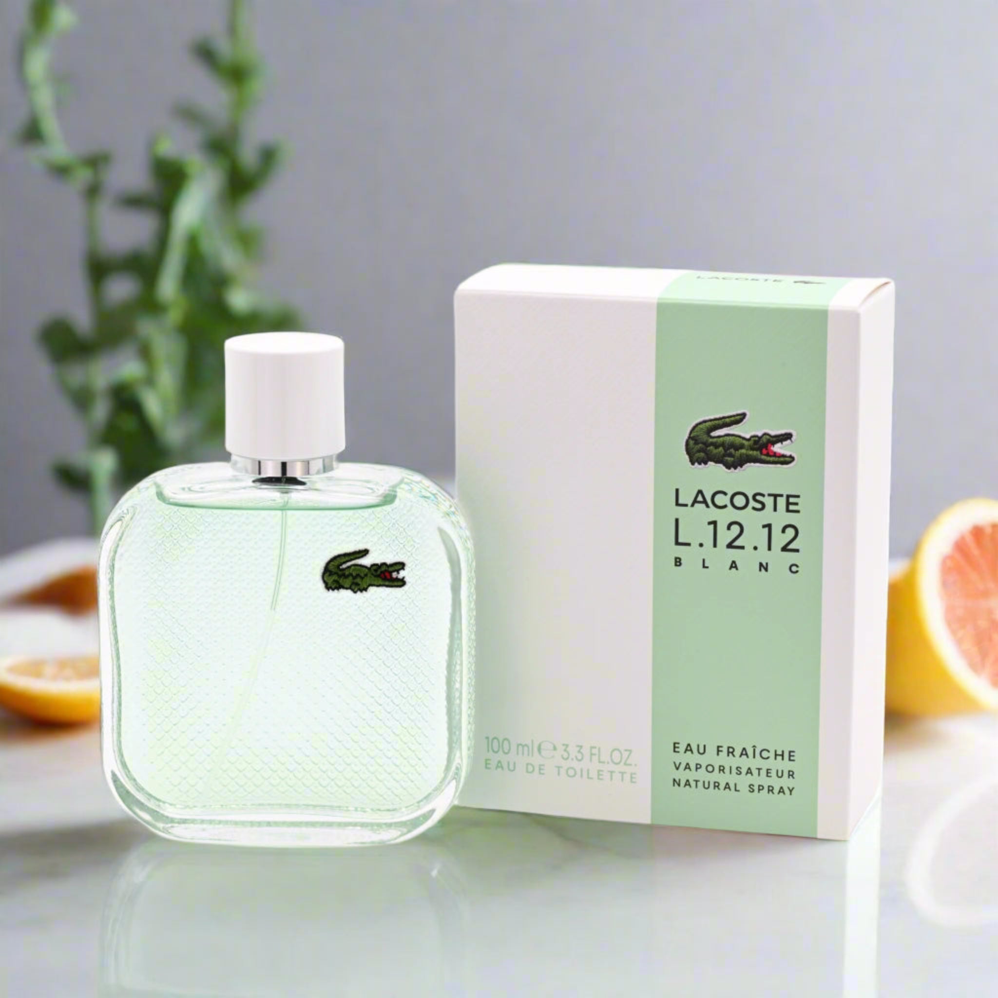 L.12.12 Blanc Eau Fraiche by Lacoste for him EDT 3.3 / 3.4 oz New in Box