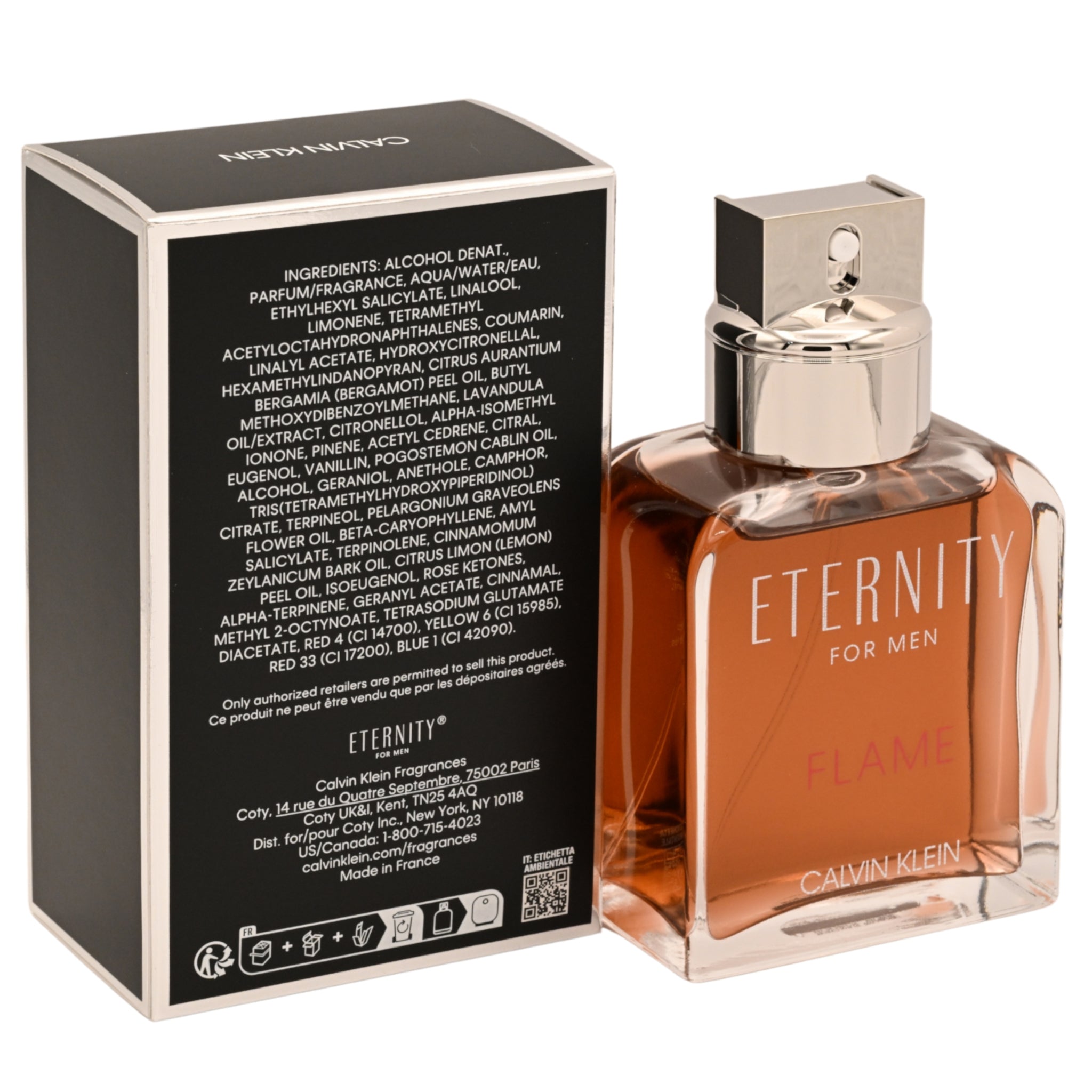 ETERNITY FLAME by Calvin Klein cologne for Men EDT 3.3 / 3.4 oz New in Box
