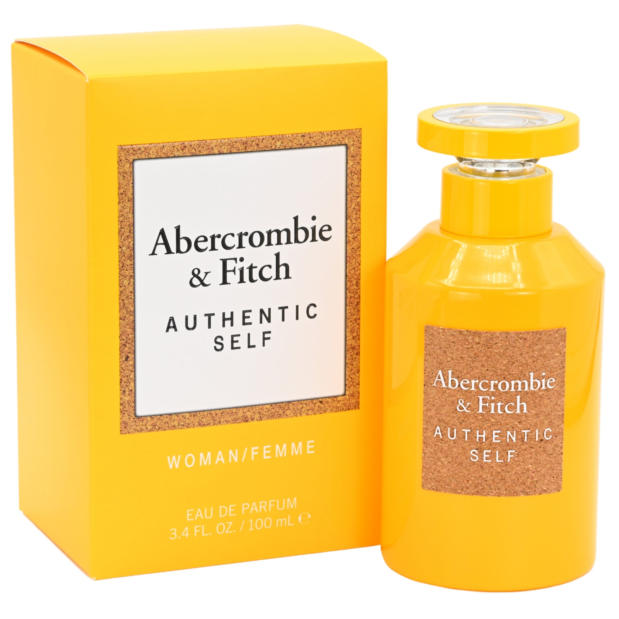 Abercrombie & Fitch Authentic Self perfume bottle and packaging on a white background