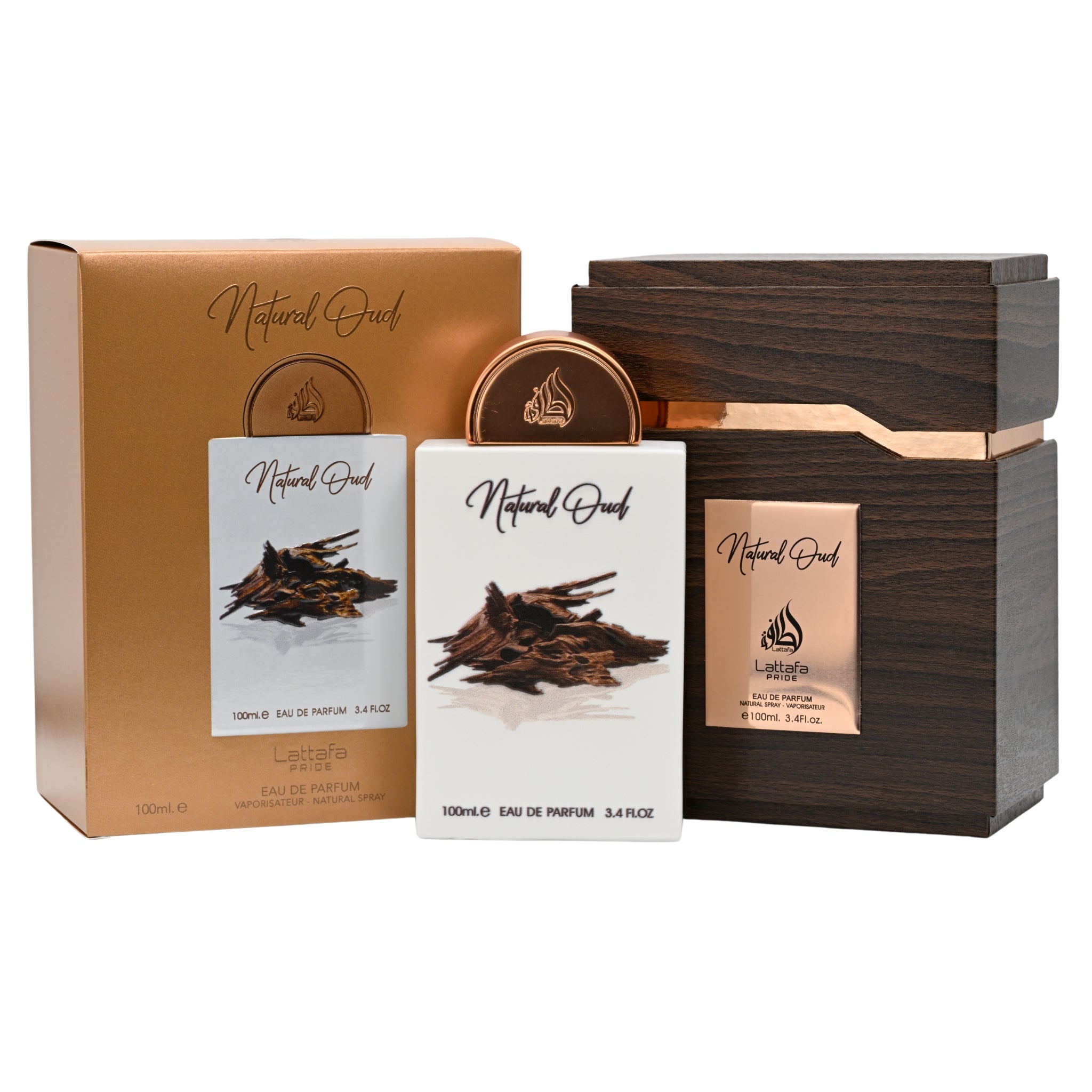 Pride Natural Oud by Lattafa perfume for unisex EDP 3.3 / 3.4 oz New in Box