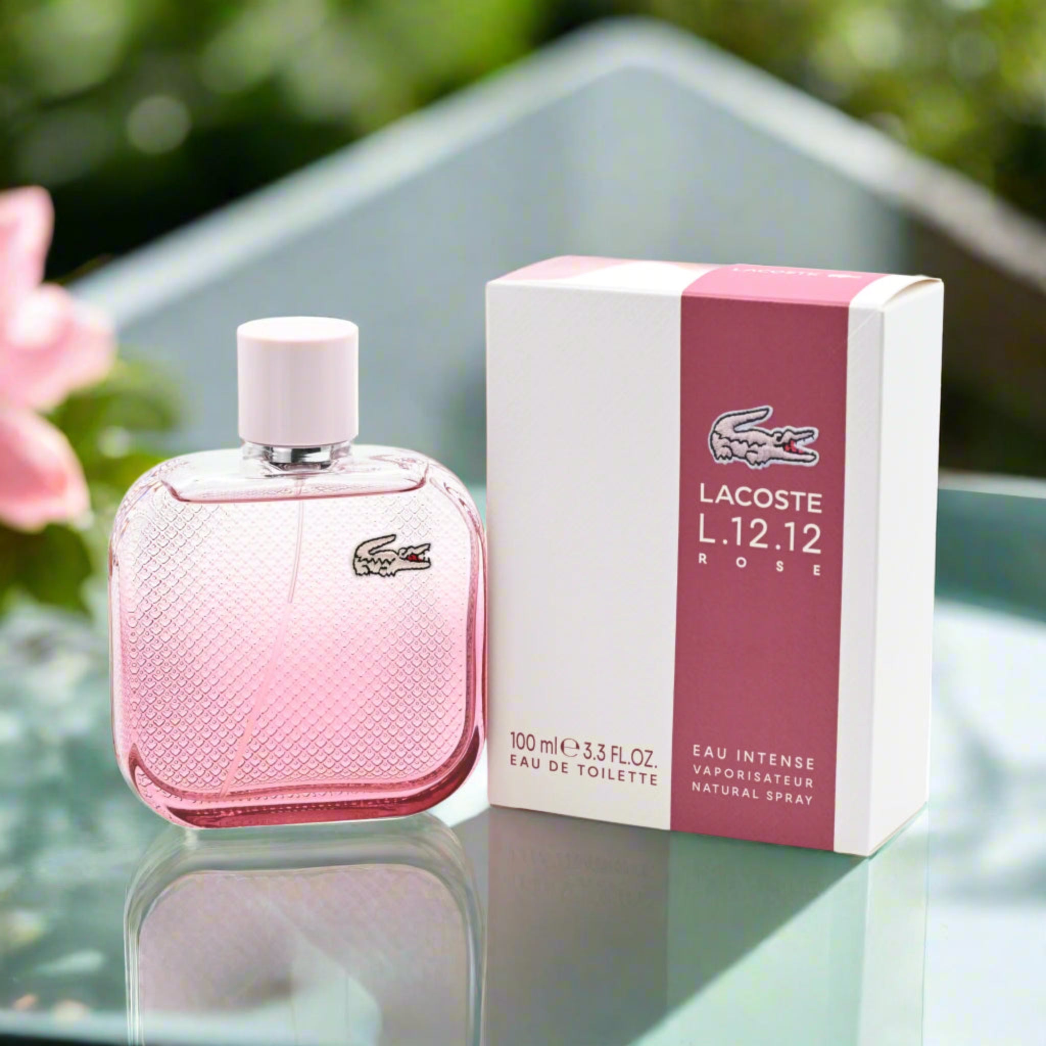 L.12.12 Rose Intense by Lacoste for women EDT 3.3 / 3.4 oz New in Box