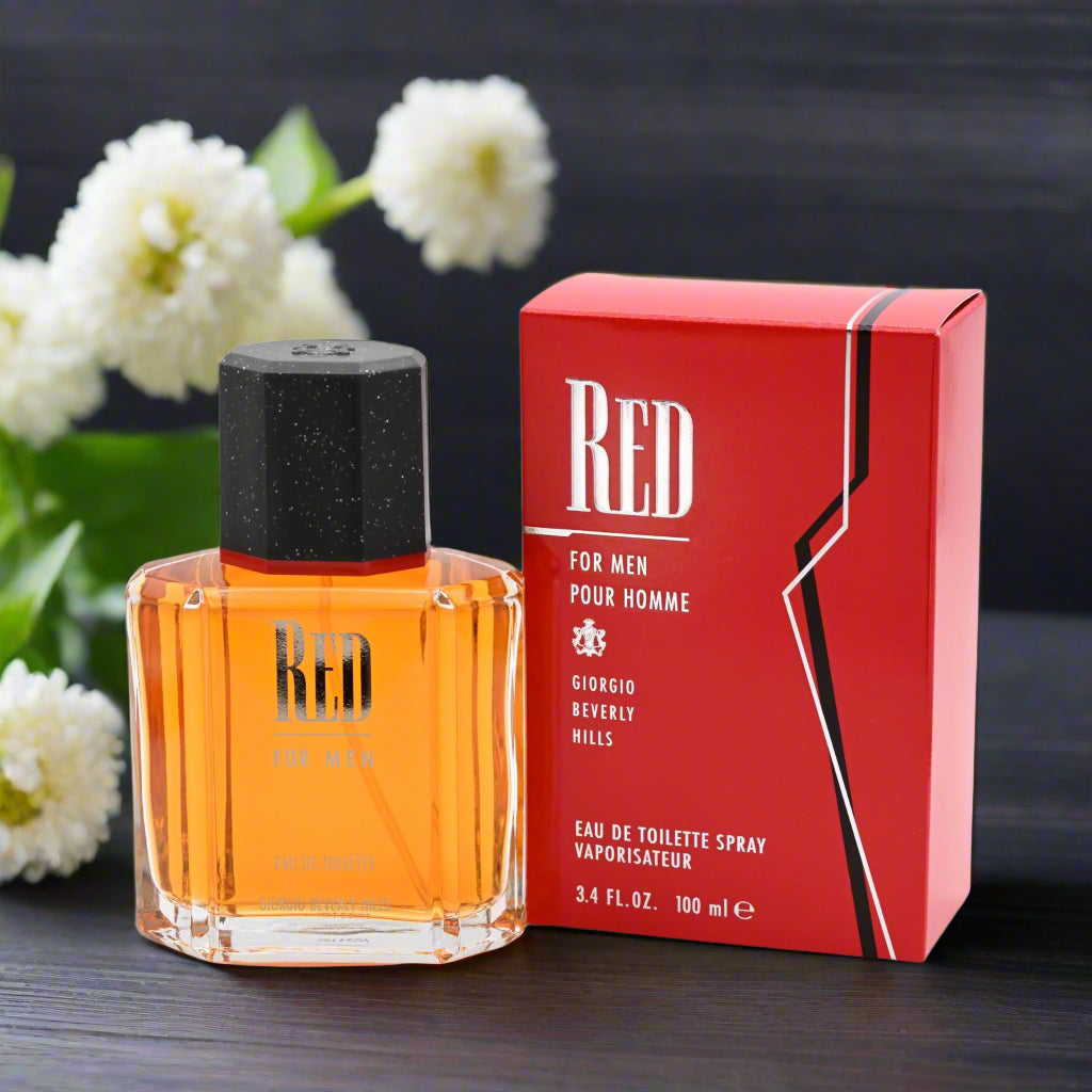 RED by Giorgio Beverly Hills 3.3 / 3.4 oz EDT For Men New in BOX
