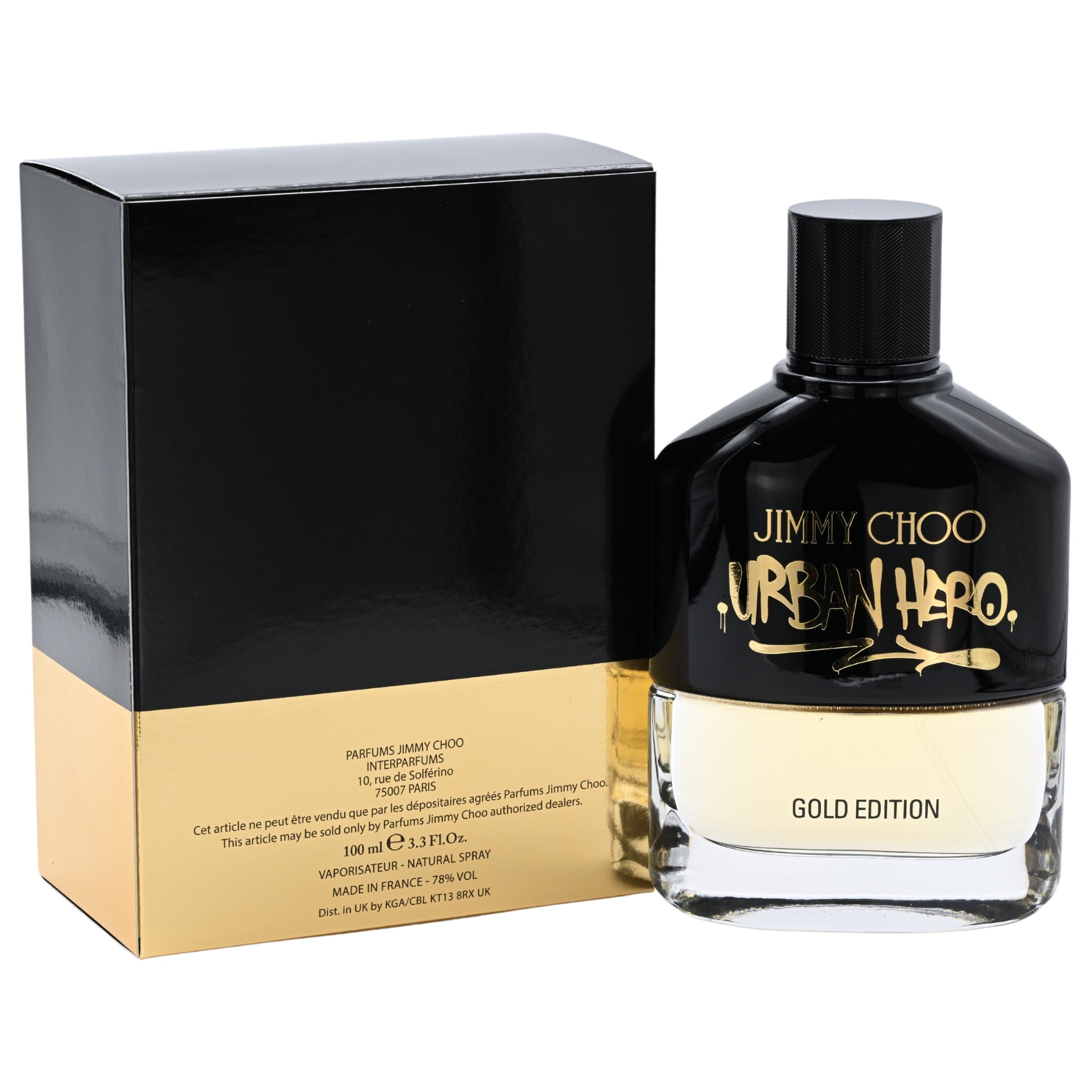 Urban Hero Gold Edition by Jimmy Choo for men EDP 3.3 / 3.4 oz New in Box