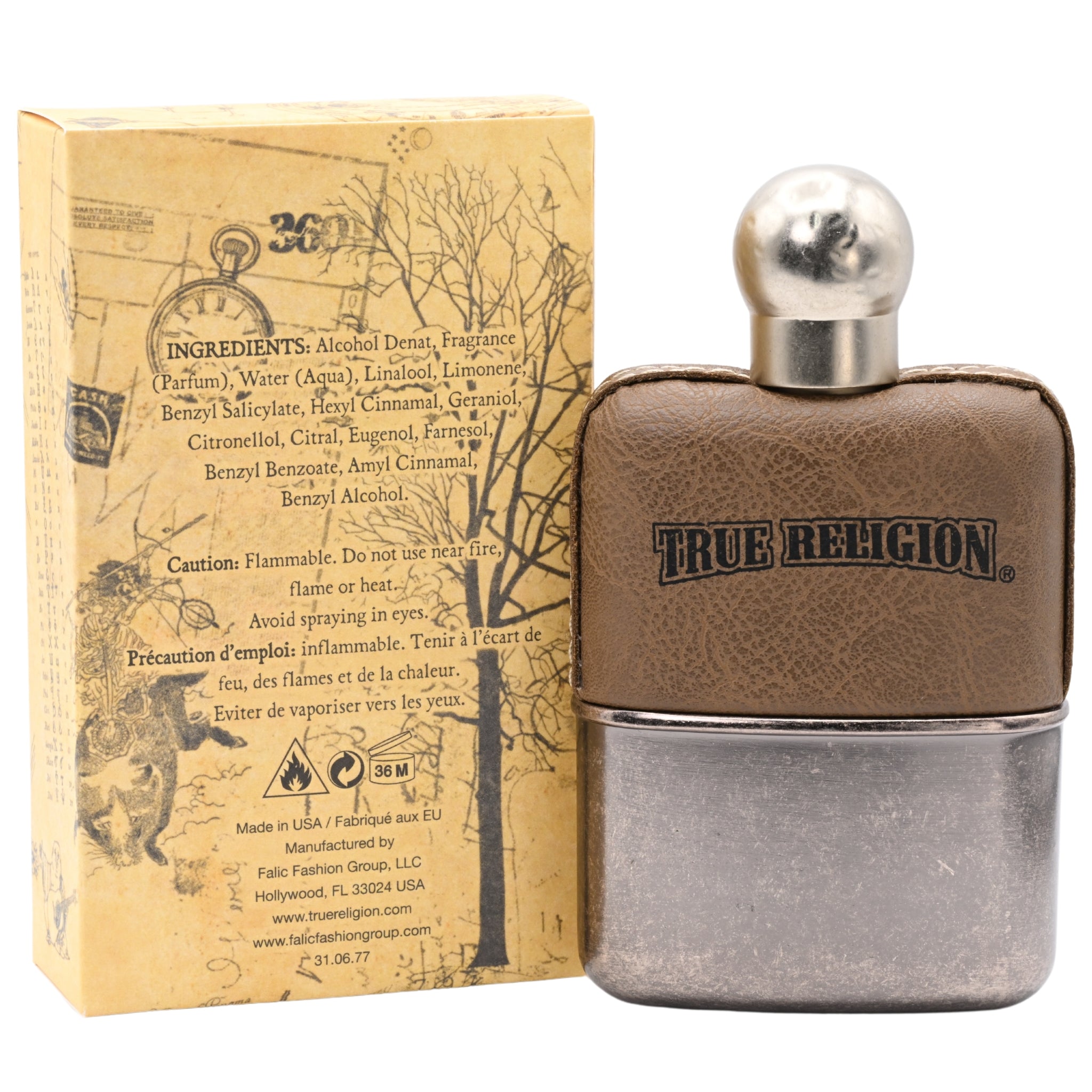 TRUE RELIGION by Christian Audigier 3.3 / 3.4 oz EDT Cologne For Men New in Box