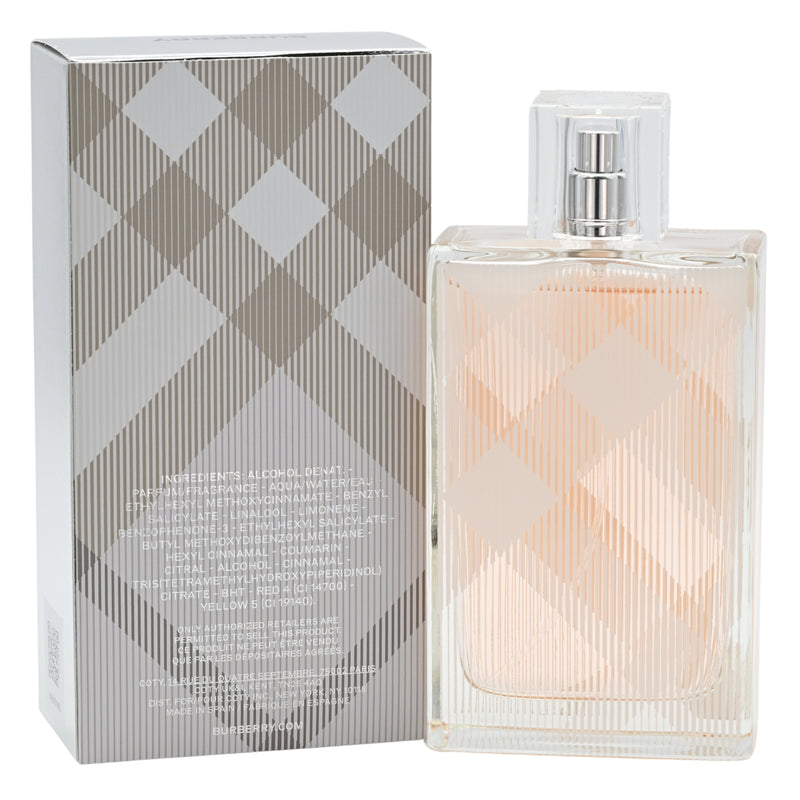 Burberry Brit by Burberry 3.3 / 3.4 oz EDT Perfume for Women New In Box