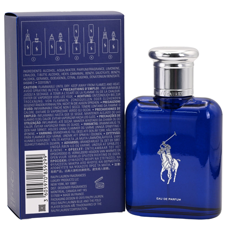 Polo Blue (Refillable) by Ralph Lauren cologne for men EDP 2.5 oz New in Box