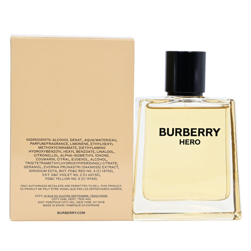 Burberry Hero by Burberry cologne for men EDT 3.3 / 3.4 oz New in Box