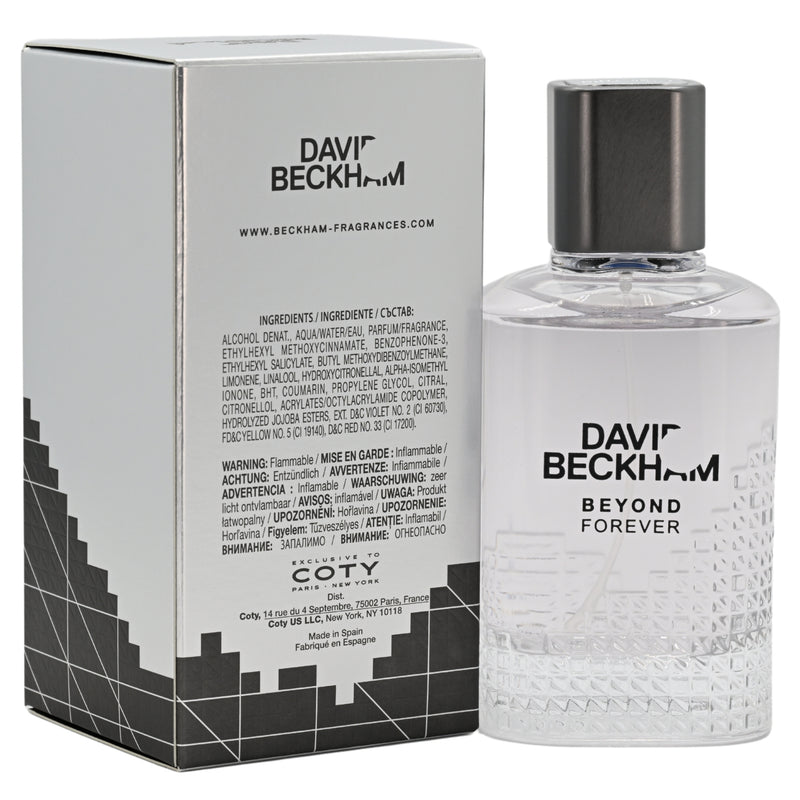 Beyond Forever David Beckham Men cologne edt 3.0 oz NEW IN BOX