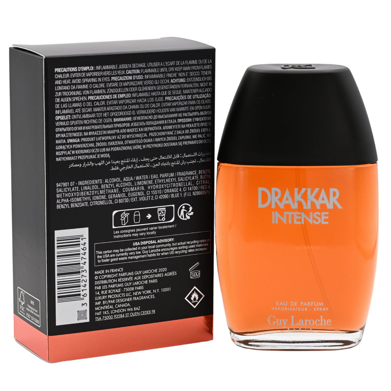 Drakkar Intense by Guy Laroche cologne for men EDP 3.3 / 3.4 oz New In Box