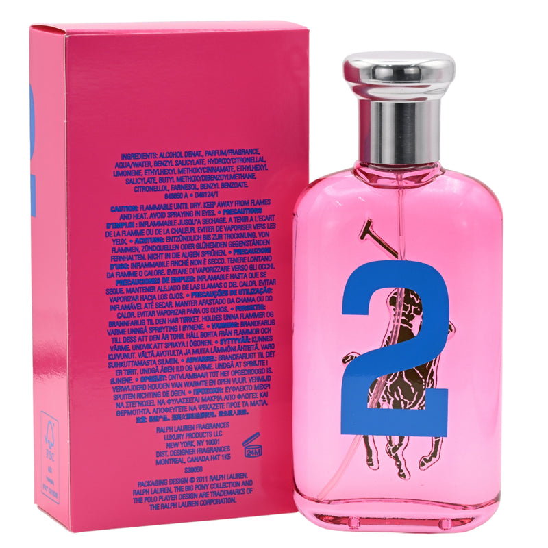 Big Pony Pink 2 by Ralph Lauren for women EDT 3.3 / 3.4 oz New in Box