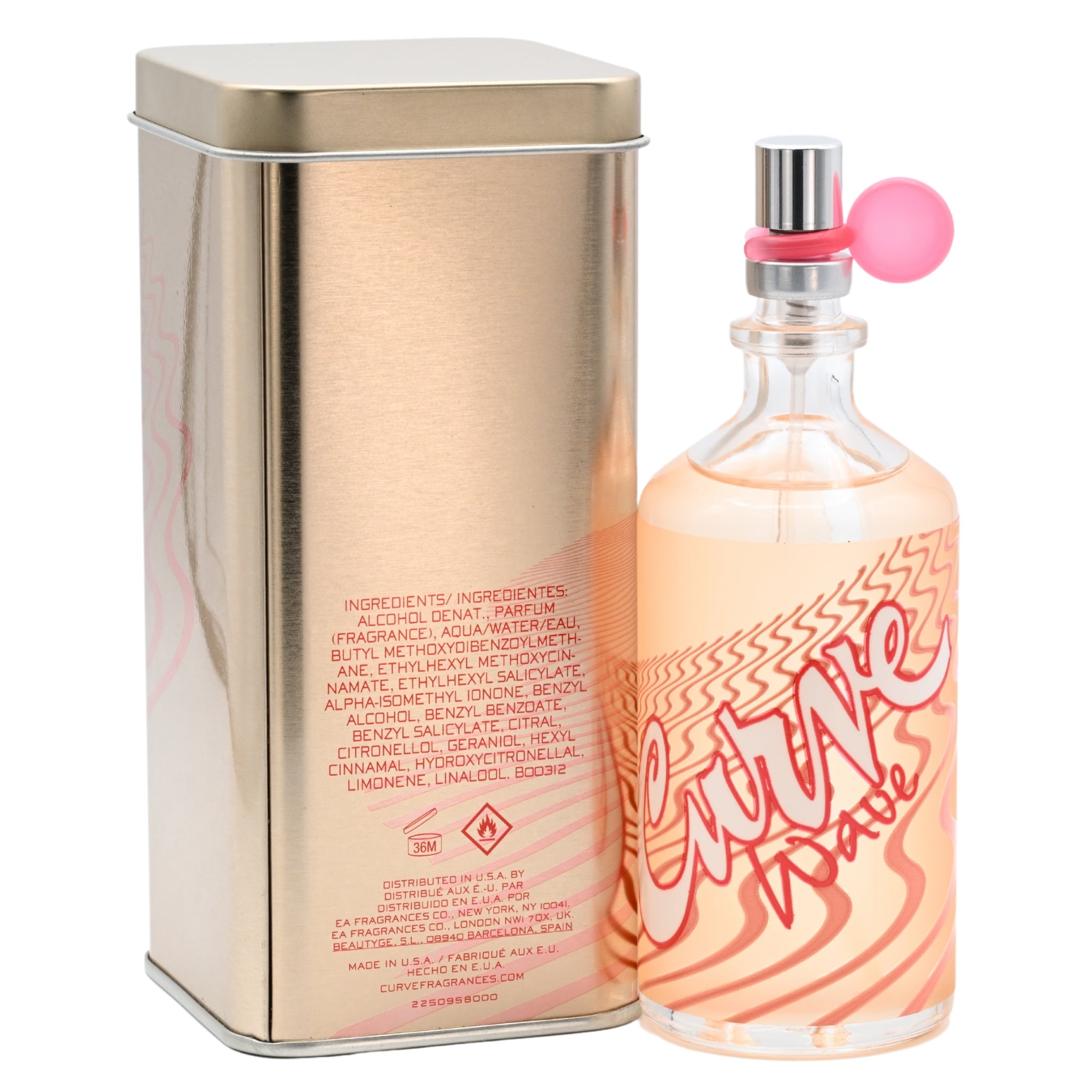 CURVE WAVE by Liz Claiborne edt Perfume women 3.3 / 3.4 oz New in Box - 3.4 oz / 100 ml