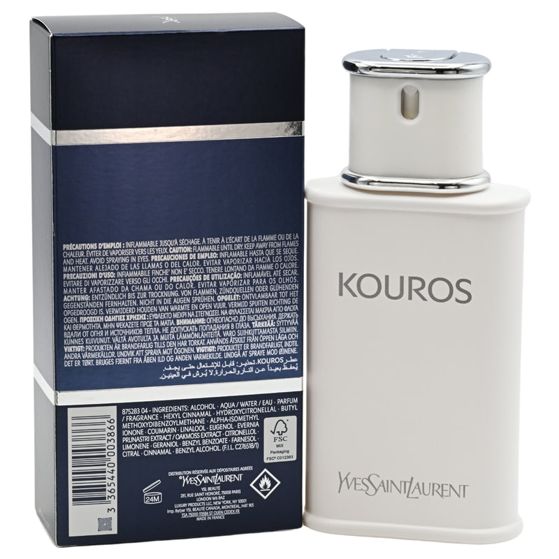 KOUROS by Yves Saint Laurent 3.3 EDT Cologne MEN 3.4 oz YSL New in Box
