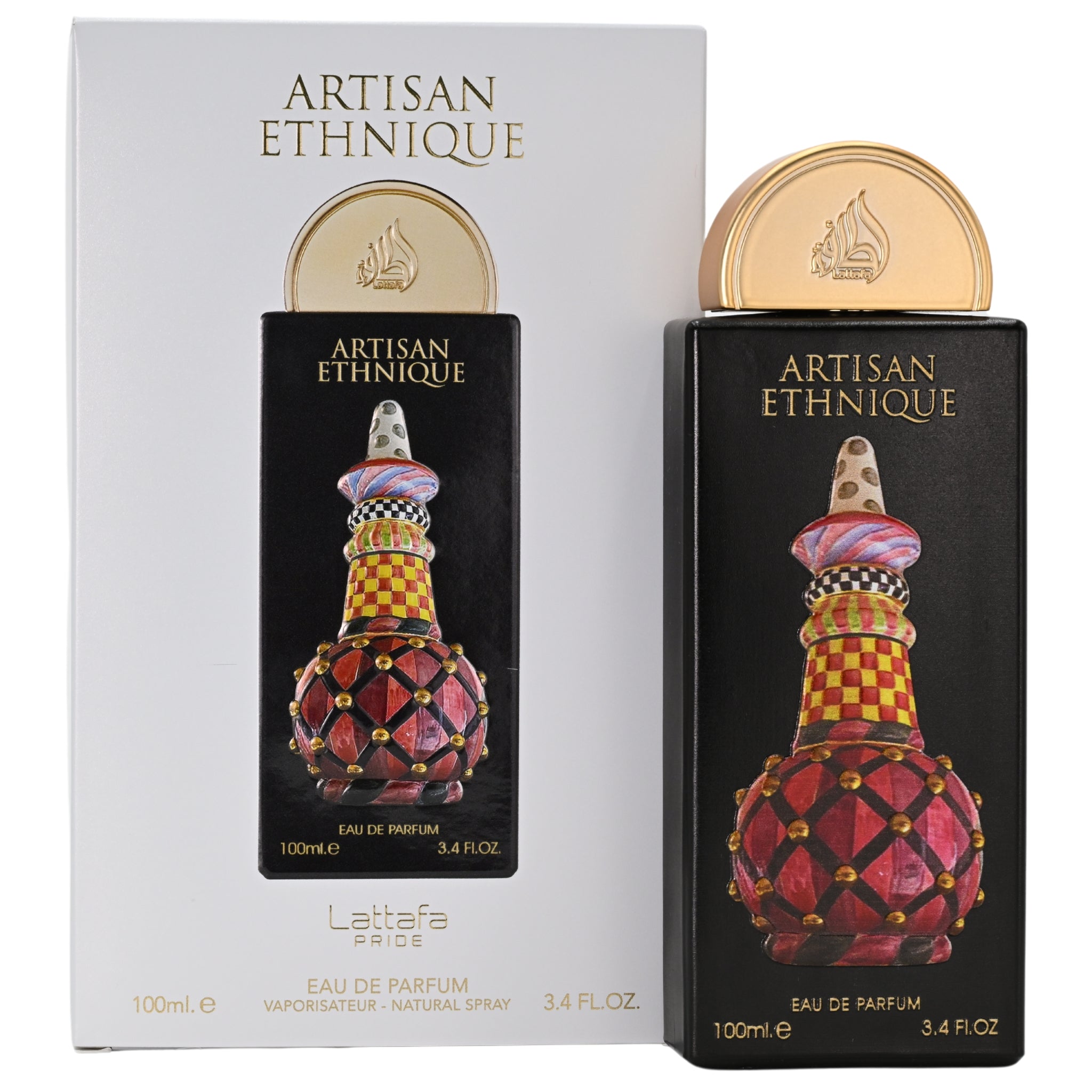 Artisan Ethiqué perfume bottle and packaging on a white background