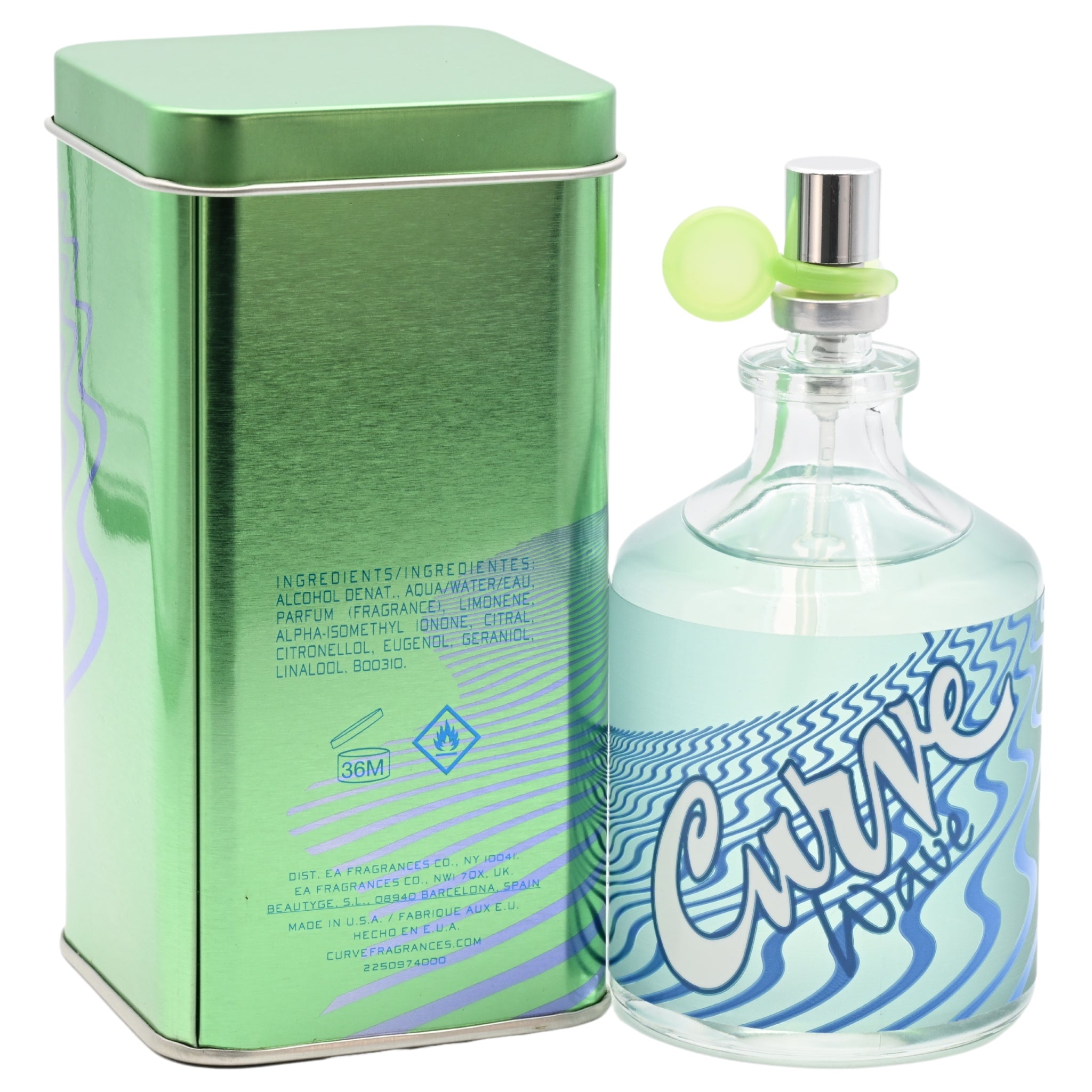 Curve Wave Cologne for Men by Liz Claiborne 4.2 oz New in Box / Can