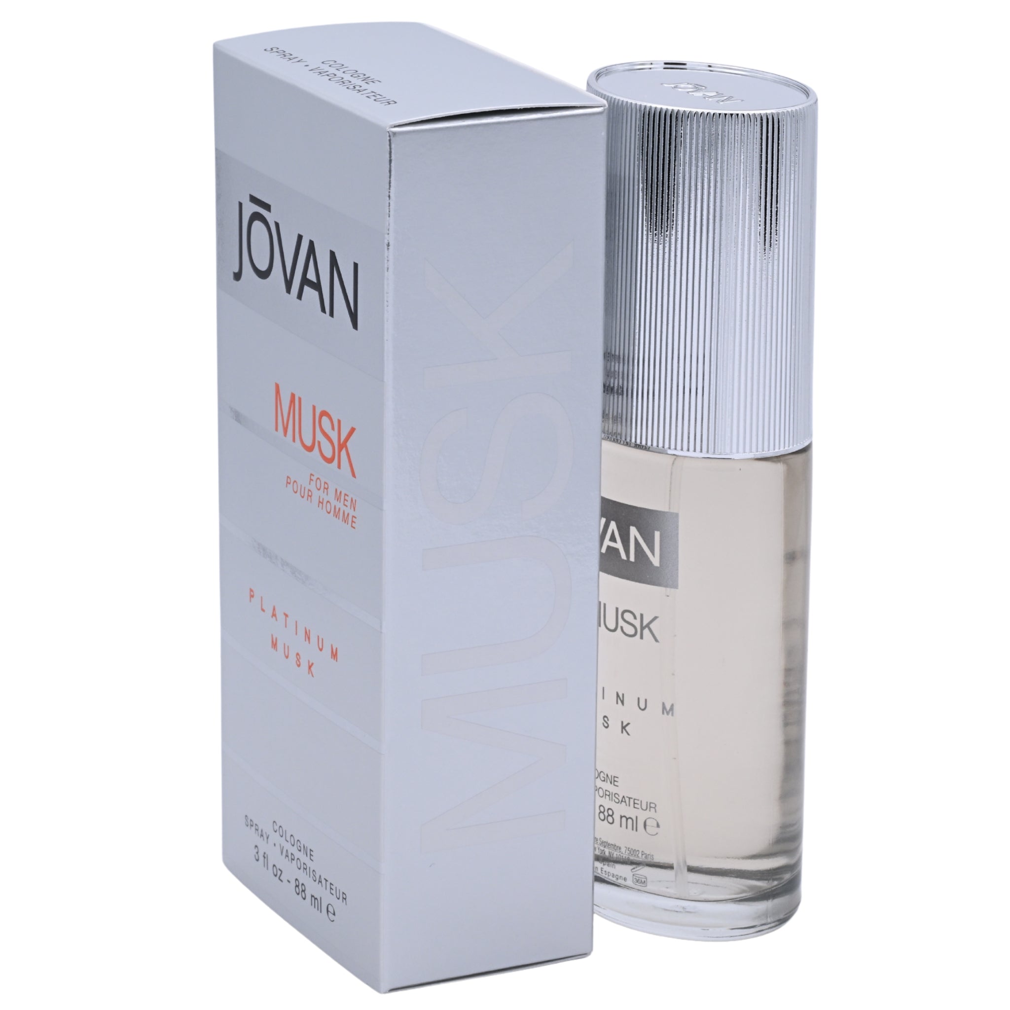 Jovan Platinum Musk by Jovan cologne for men EDC 3.0 oz New in Box