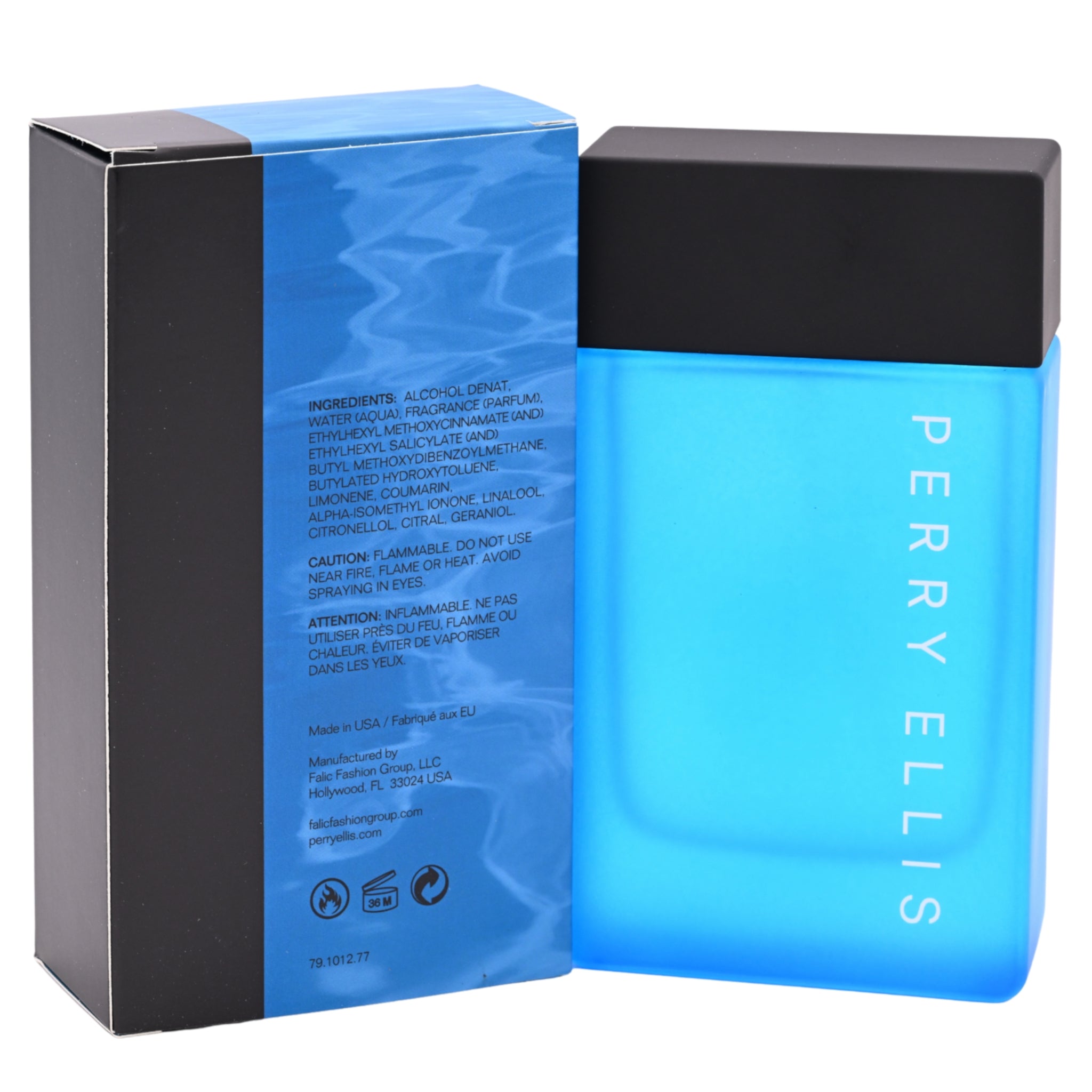 Pure Blue By perry Ellis cologne for men EDT 3.3 / 3.4 oz New in Box