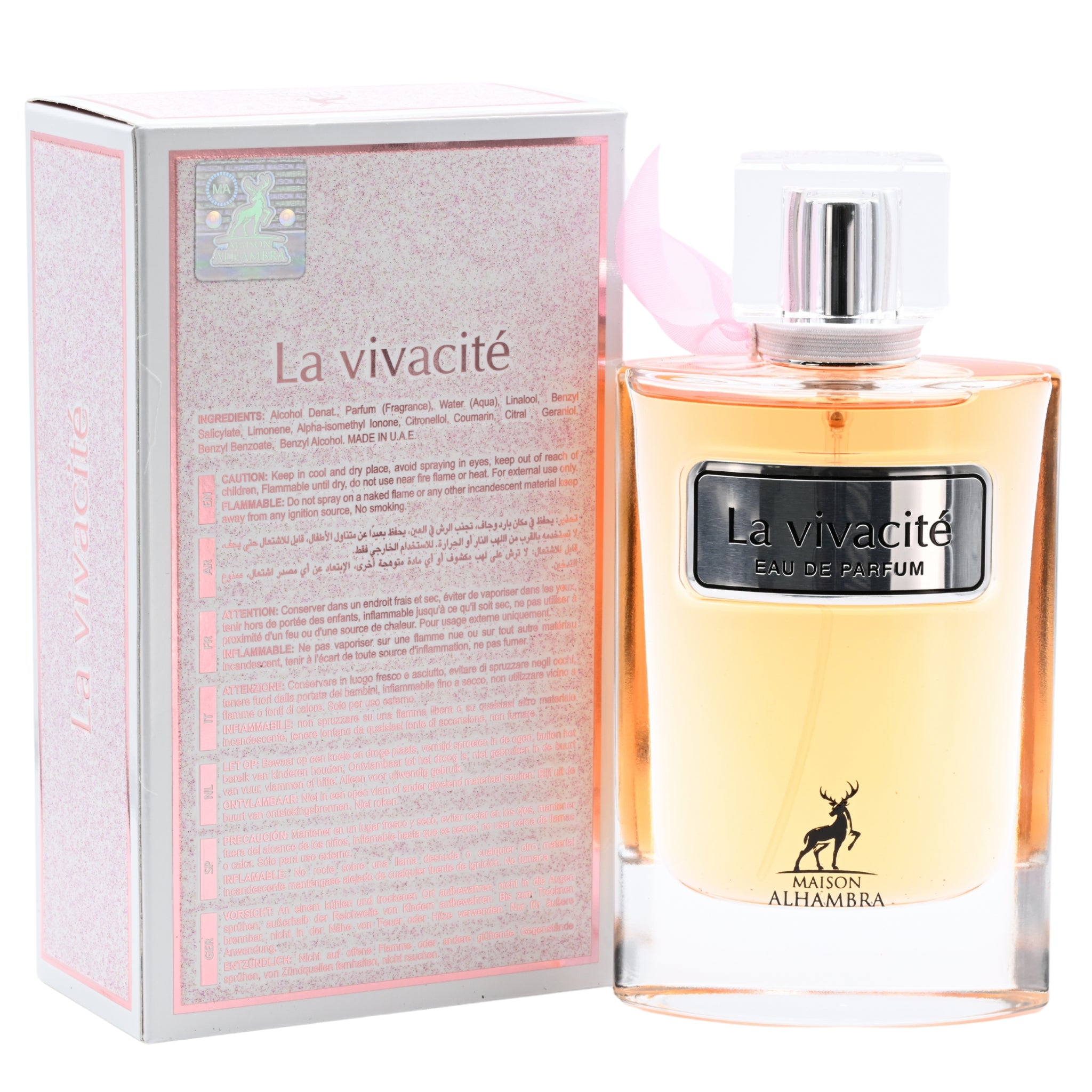 La vivacété Eau de Parfum bottle and packaging on a white background
