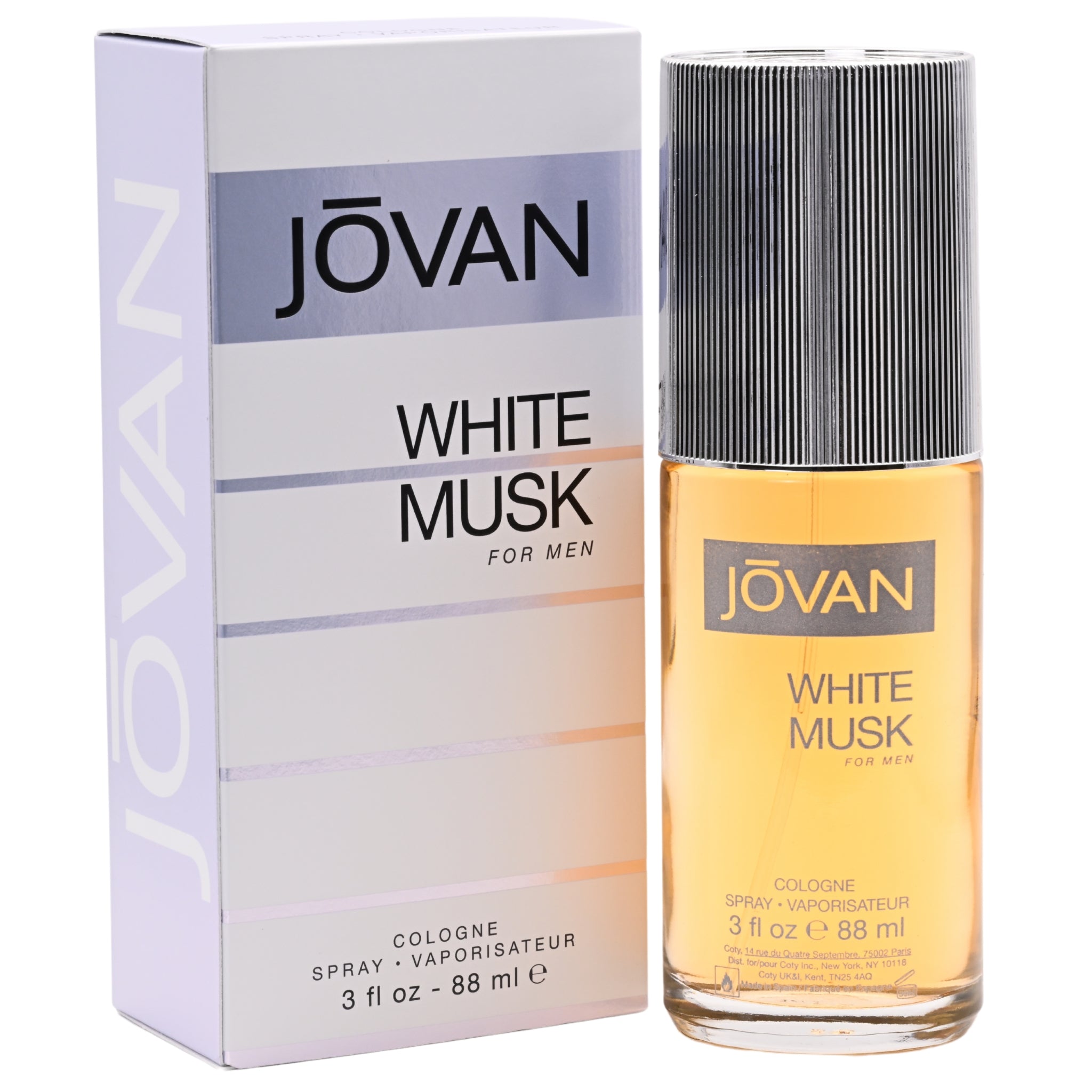 Jovan Musk White by Coty 3.0 oz Cologne Spray for Men New in Box