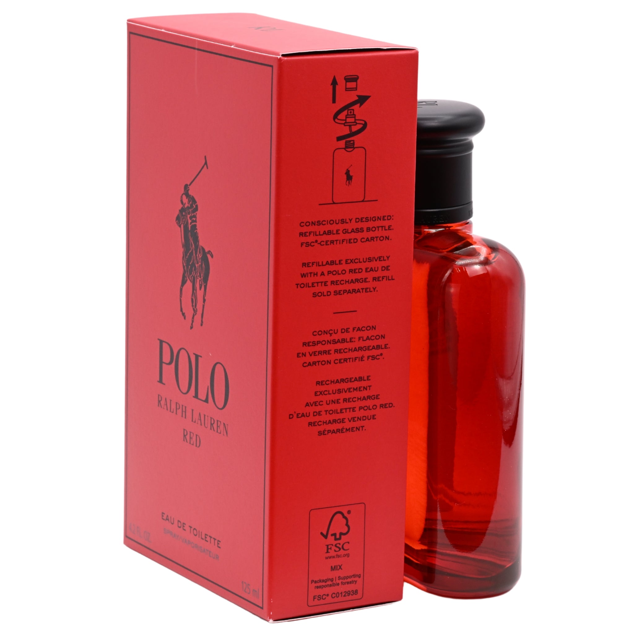 POLO RED by Ralph Lauren 4.2 oz EDT Cologne for men spray New in Box