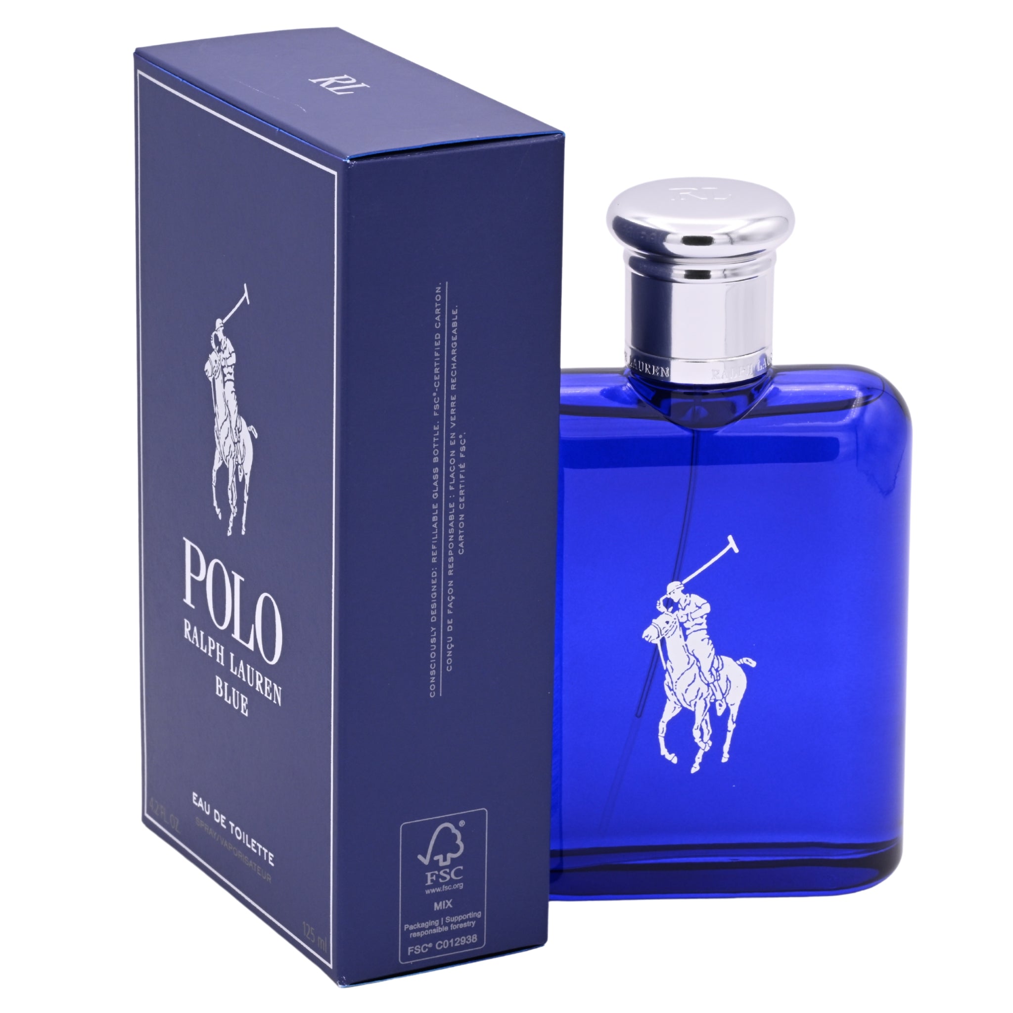 POLO BLUE by Ralph Lauren Cologne for Men EDT 4.2 oz New in Box