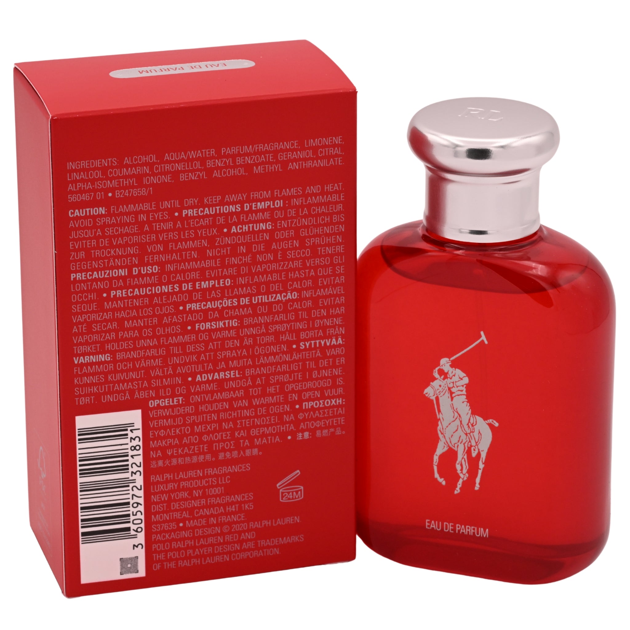 Polo Red by Ralph Lauren cologne for men EDP 2.5 oz New in Box