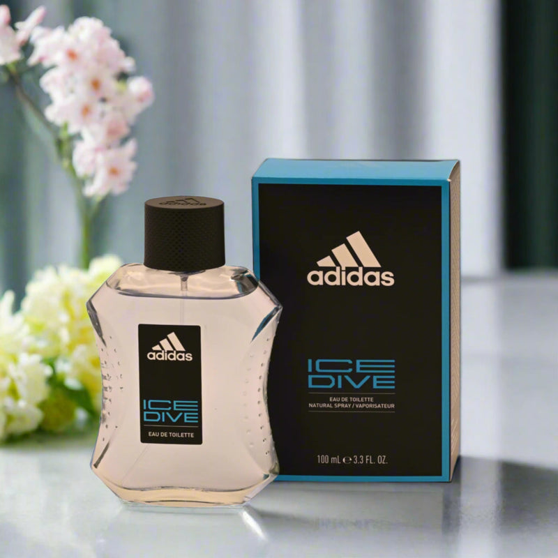 Adidas ICE DIVE Cologne for Men 3.4 oz edt 3.3 Spray New in BOX