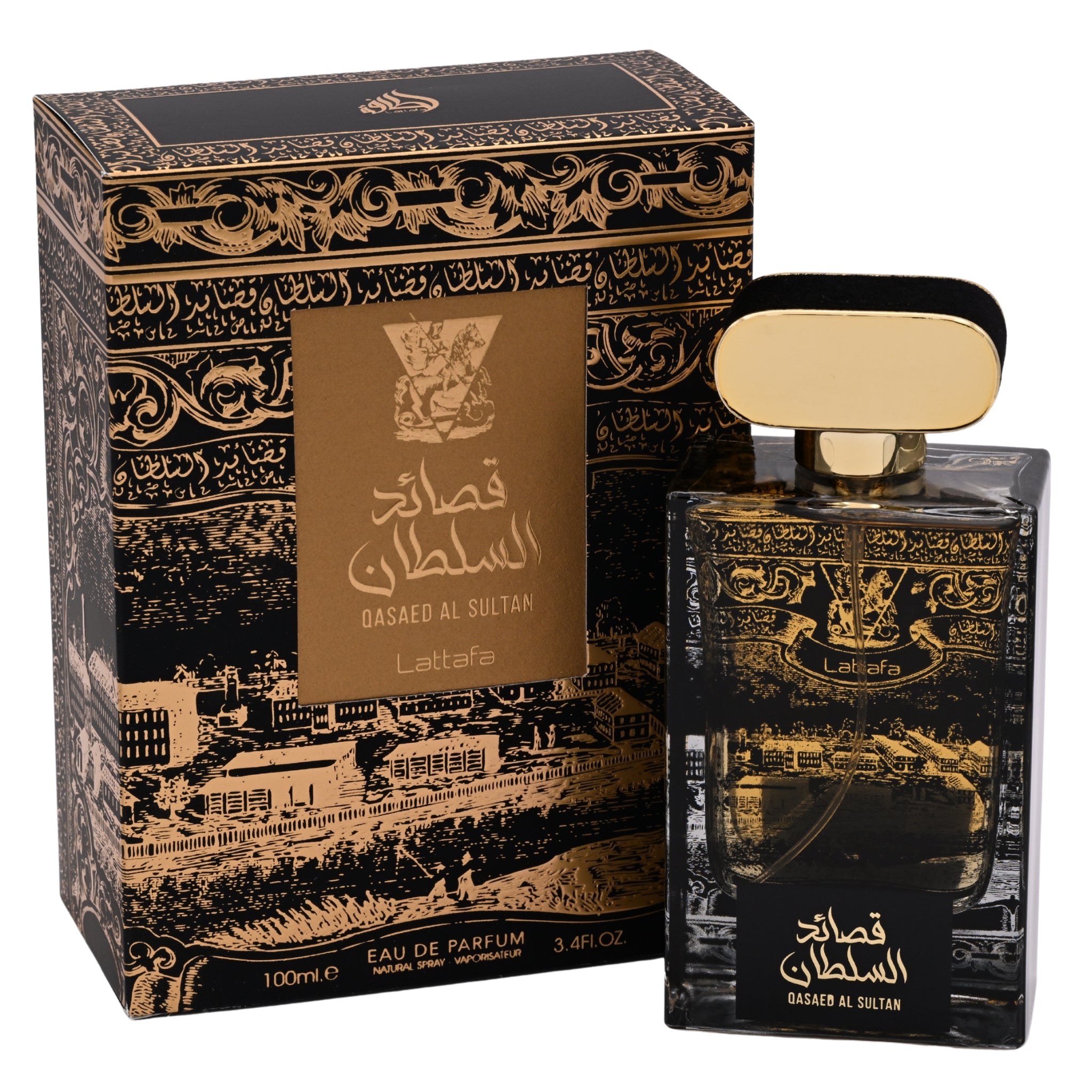 Qasaed Al Sultan by Lattafa for unisex EDP 3.3 / 3.4 oz New in Box