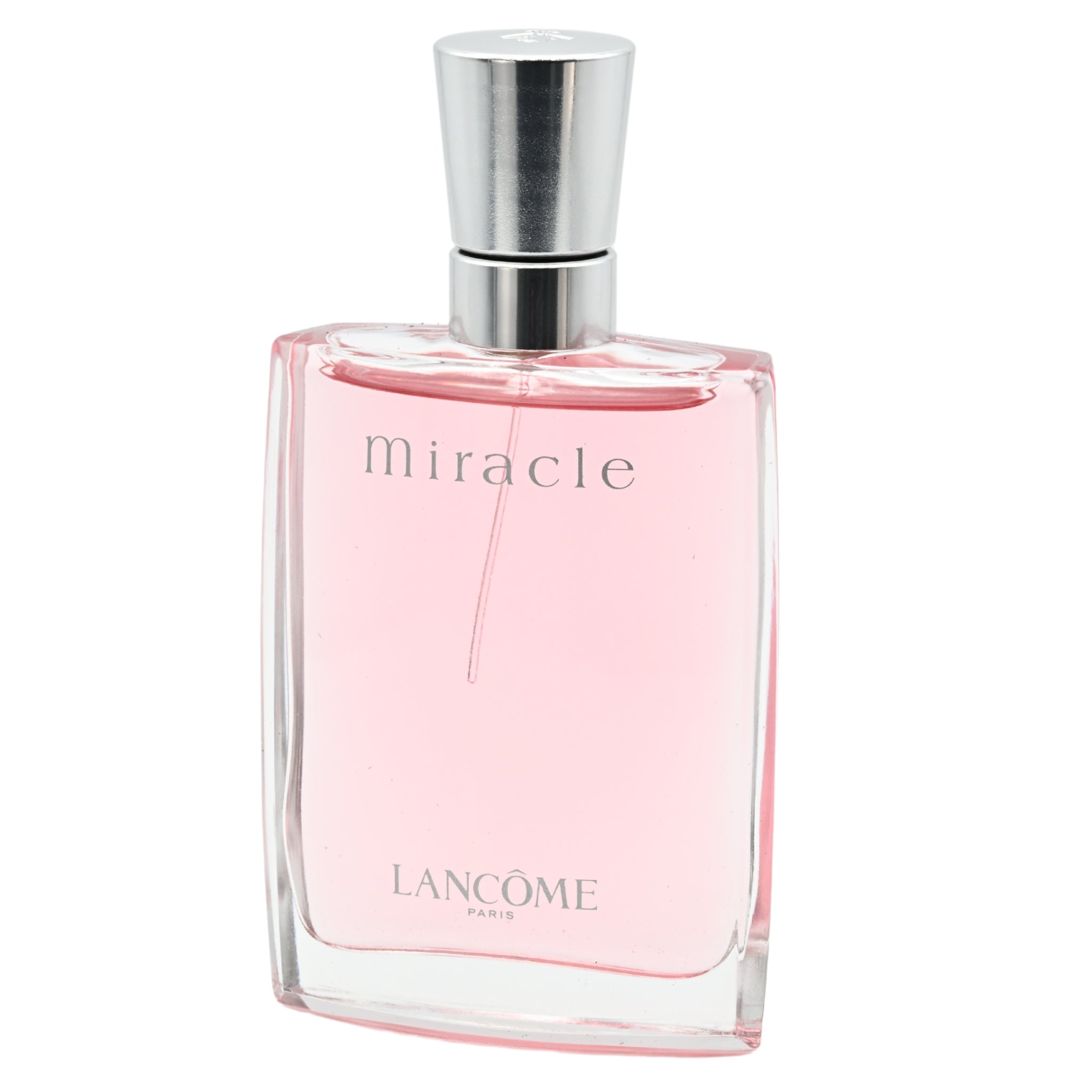 Lancome Miracle perfume bottle on a white background