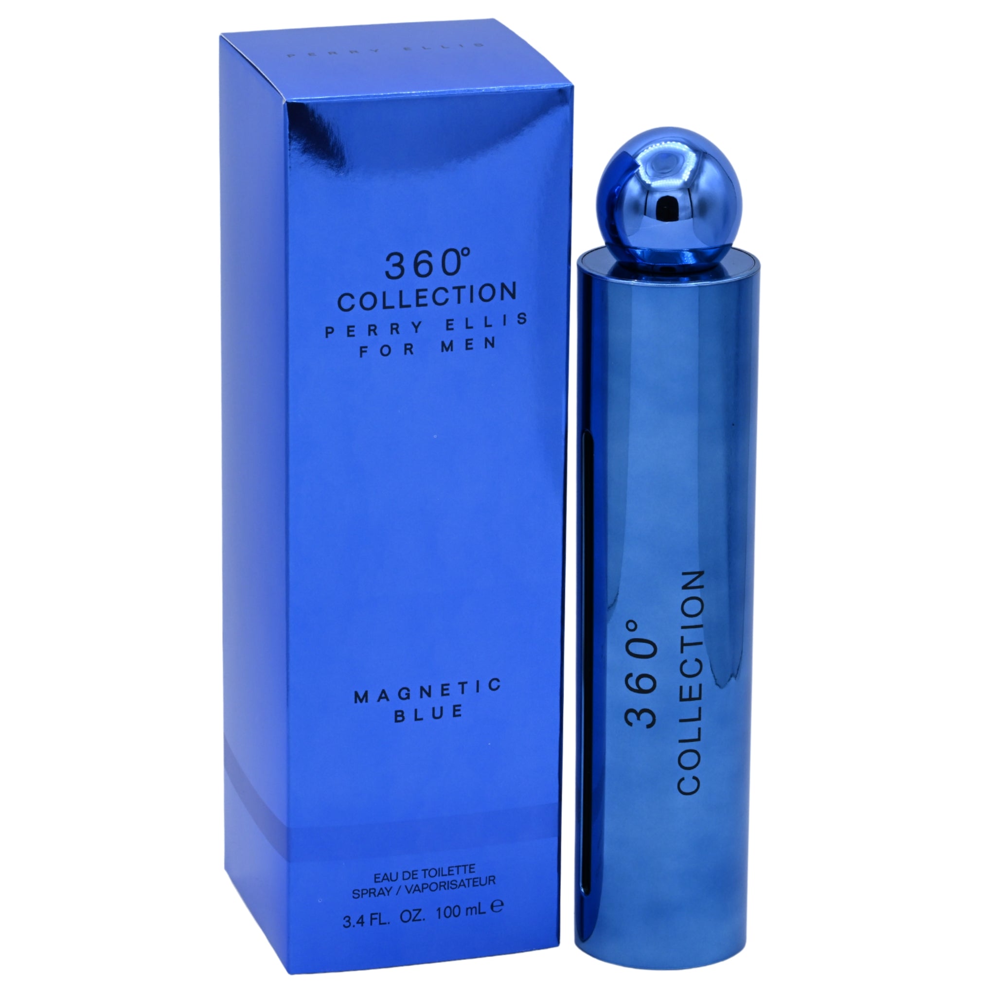 Perry Ellis 360° Collection Magnetic Blue EDT Spray Men 3.4 oz
