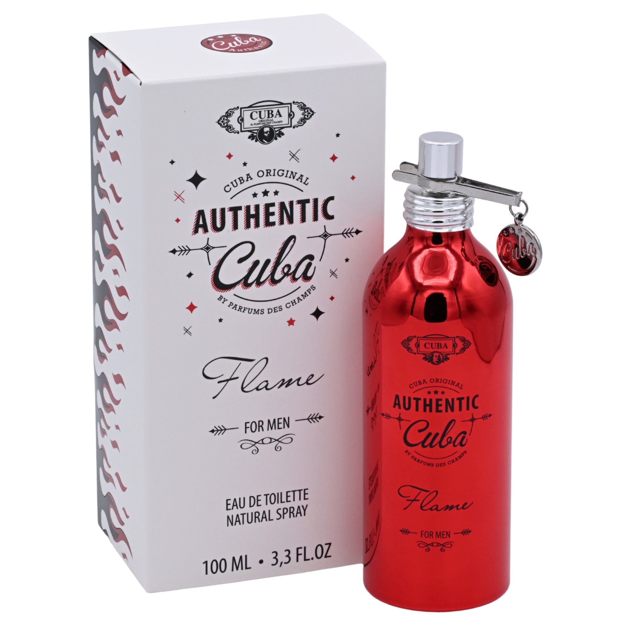 Cuba Authentic Flame Eau de Toilette (EDT) Spray for Men 3.33 oz (100 ml) New in Retail Box