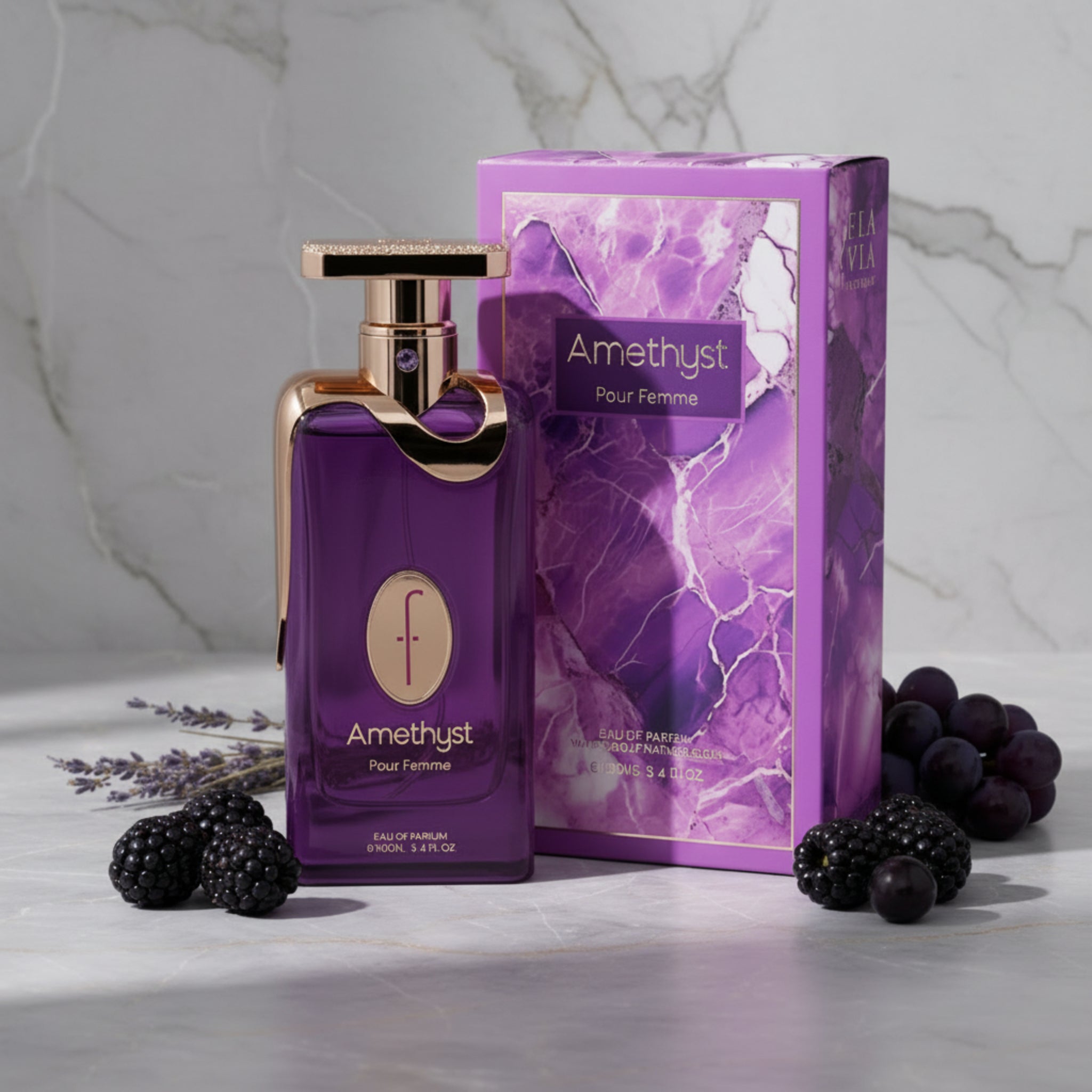 Flavia Amethyst Pour Femme Eau de Parfum (EDP) Spray for Women, 3.4 oz (100 ml) - New Retail Box
