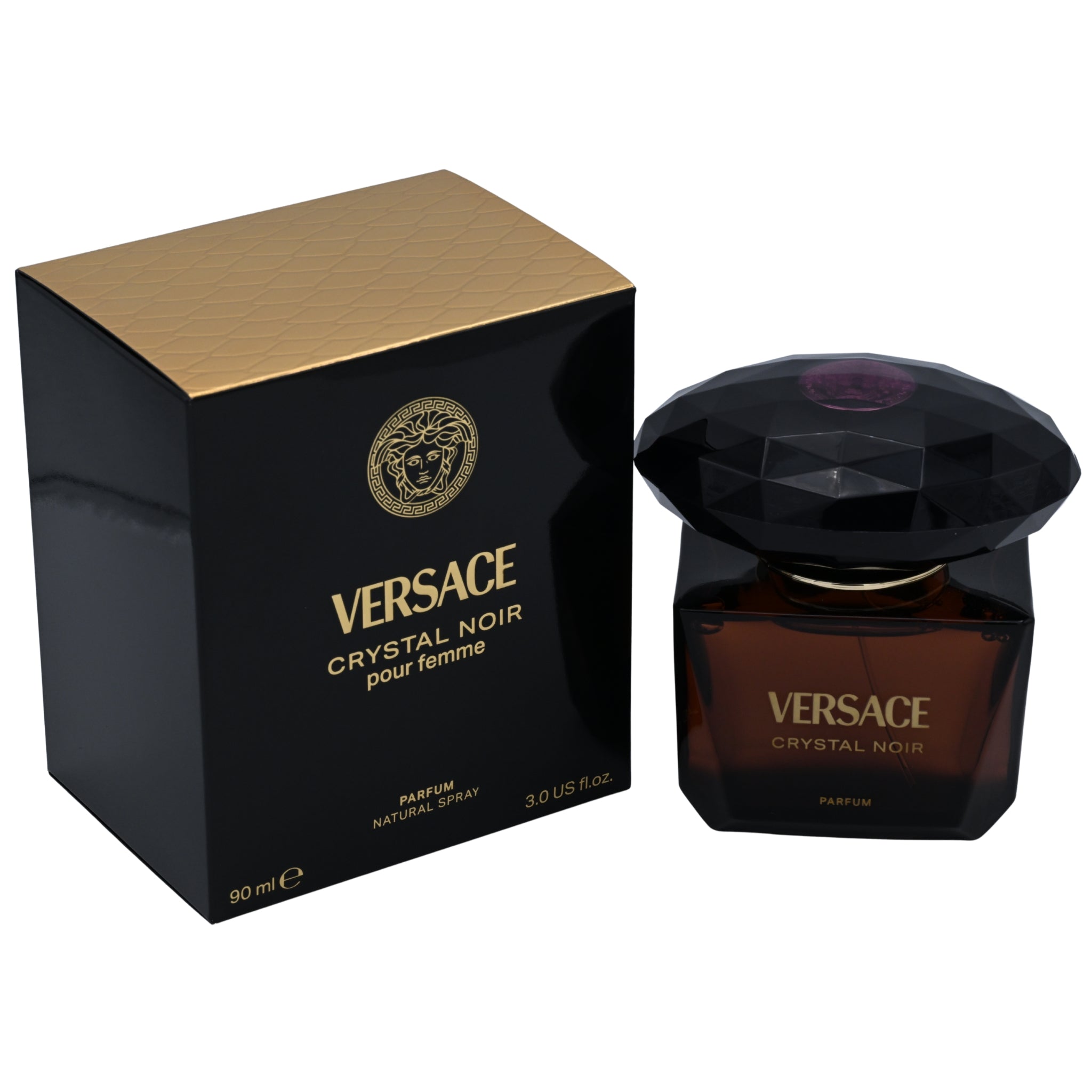 Versace Crystal Noir Parfum Spray for Women 3.0 fl oz (90 ml) by Versace